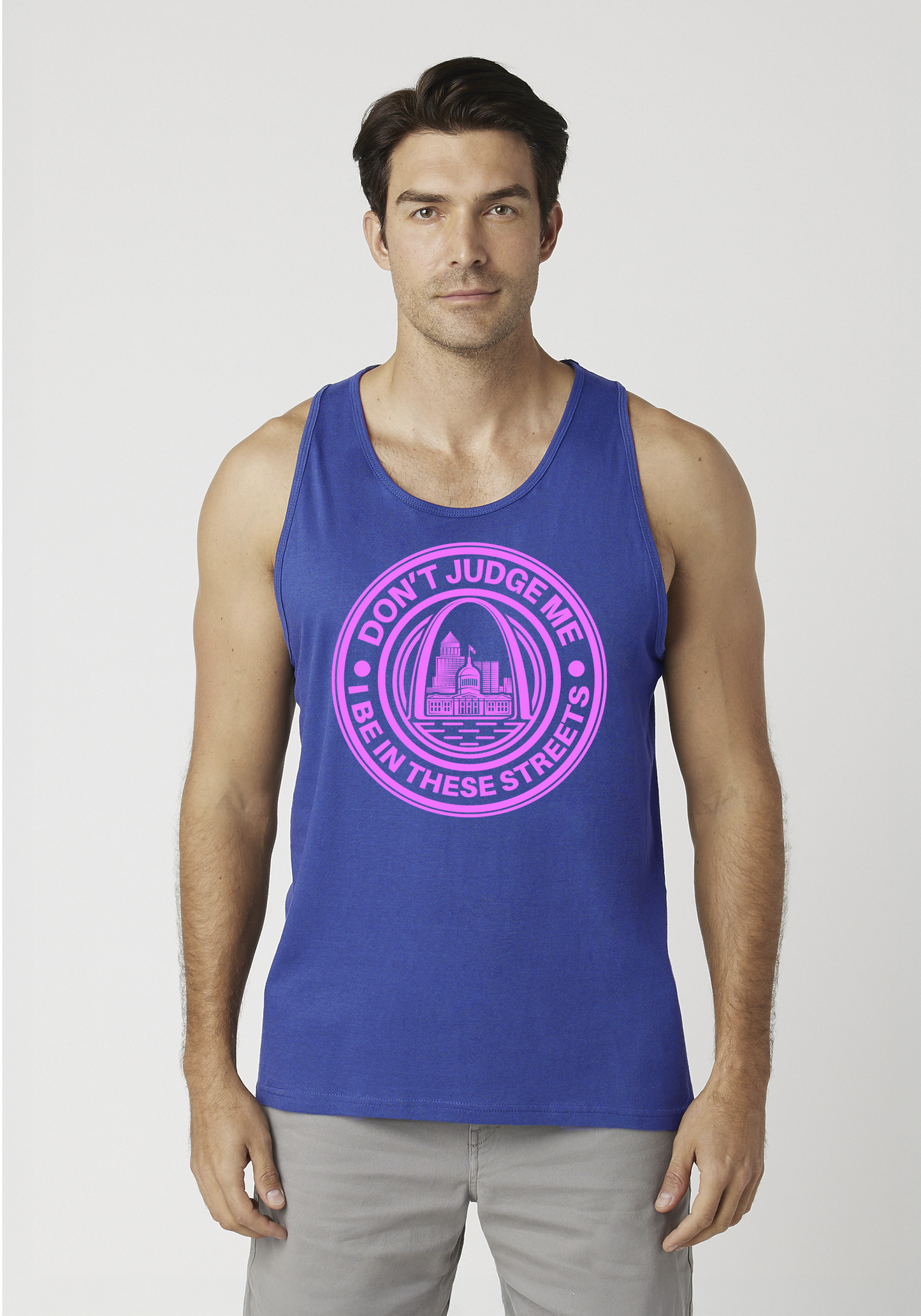 Royal Blue Men's Tank Top - The Lou