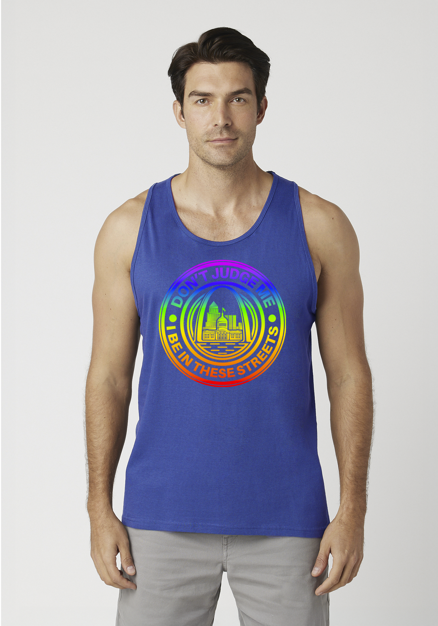 Royal Blue Men's Tank Top - The Lou