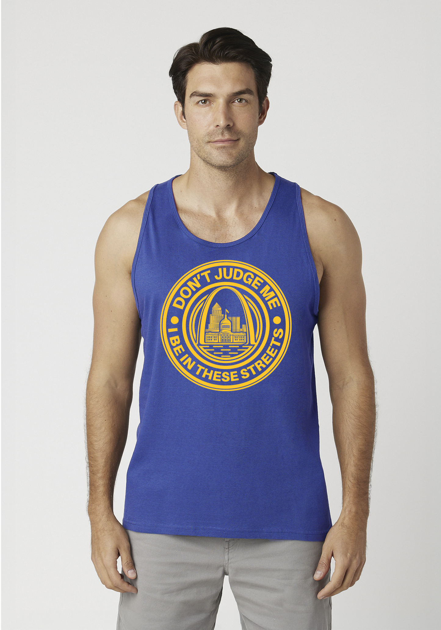 Royal Blue Men's Tank Top - The Lou