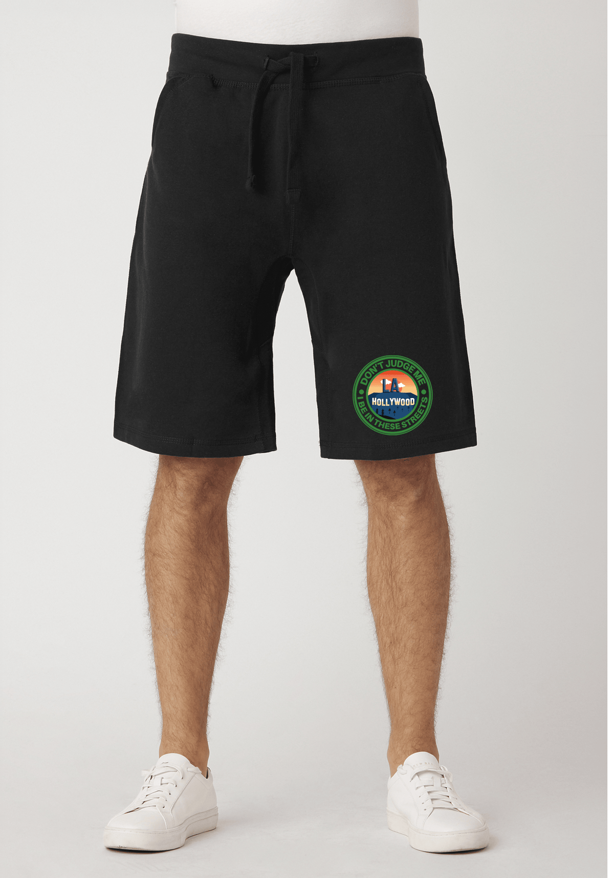 DJMC-UPLOADER:Green:Shorts-Black-STREETS-LA-Greeny.png