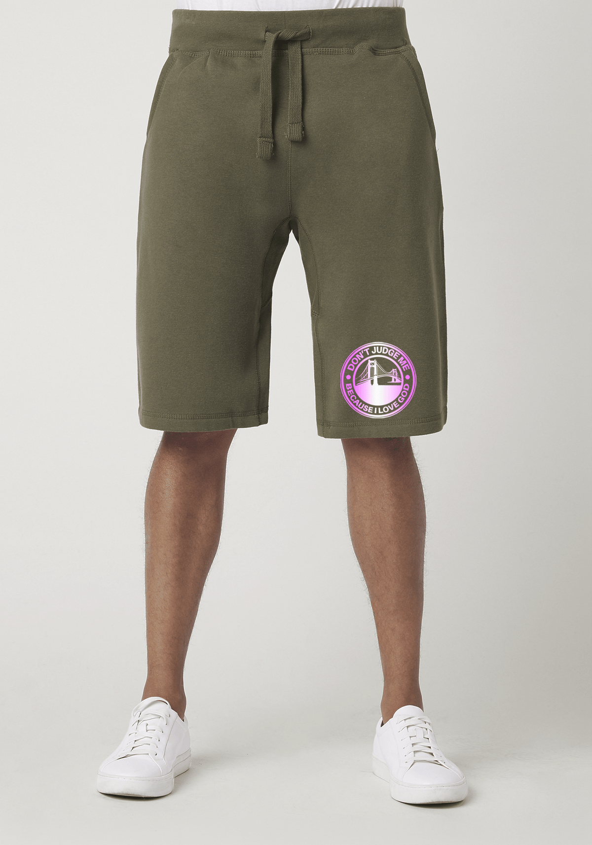 DJMC-UPLOADER:Pink-Gradient:Shorts-Military-Green-GOD-GoldenGate-PinkGradient.png