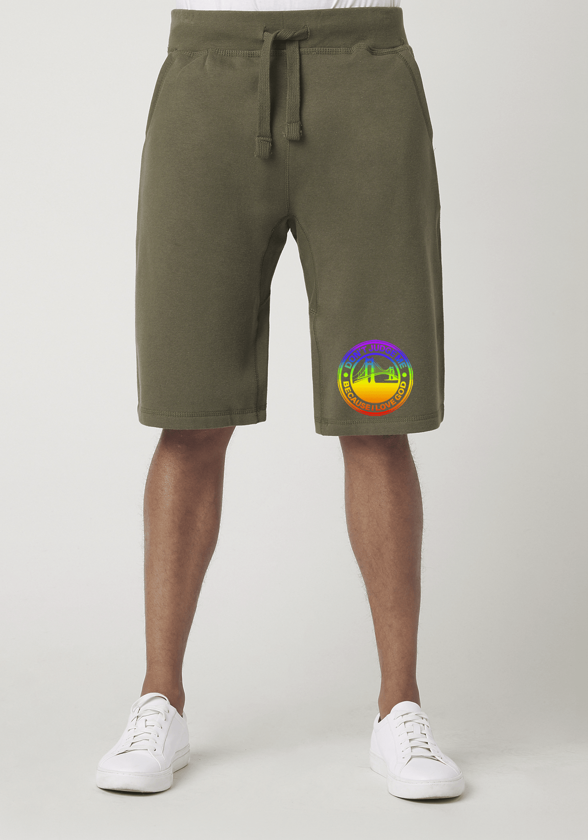 DJMC-UPLOADER:Rainbow:Shorts-Military-Green-GOD-GoldenGate-Rainbow.png