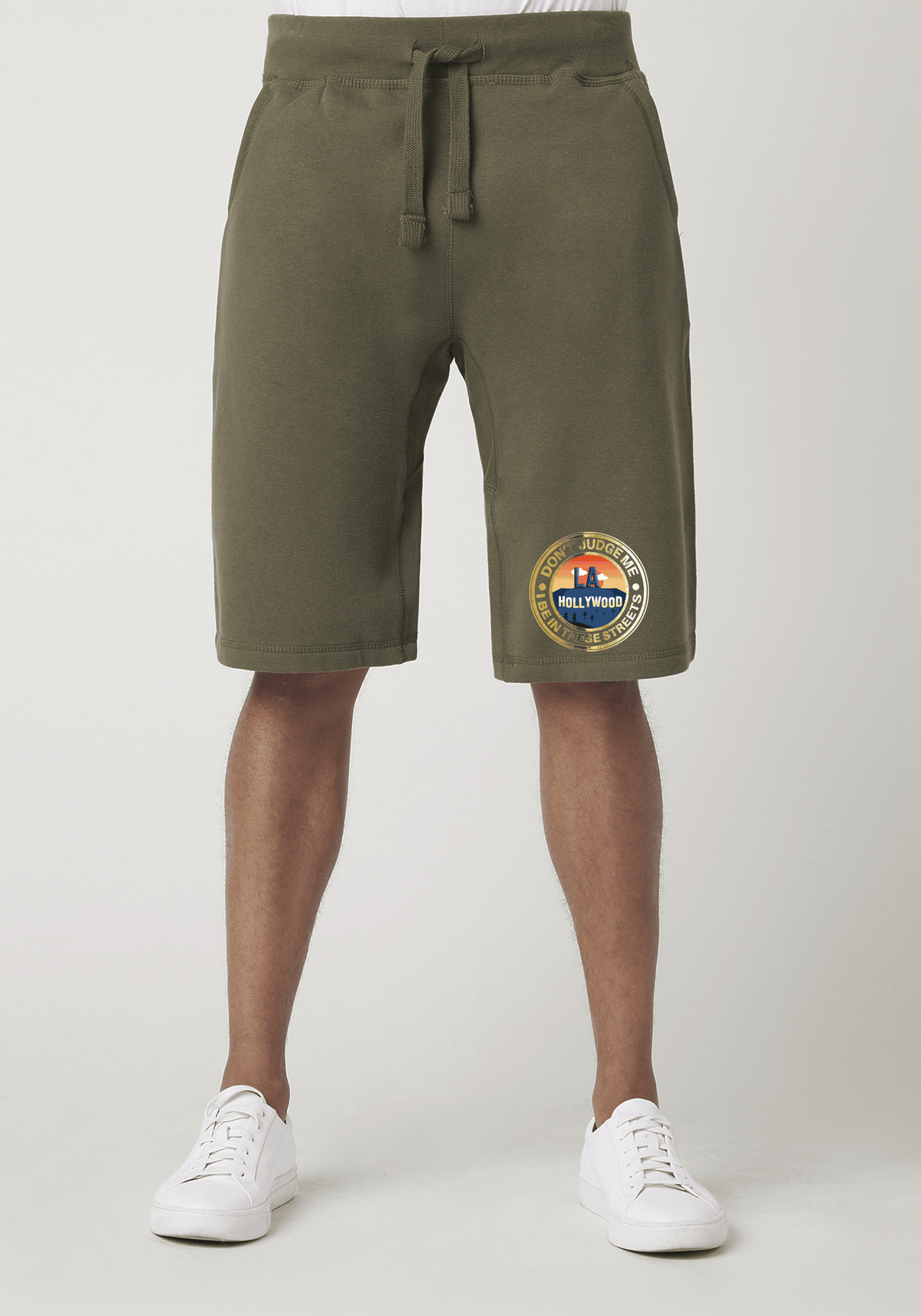 DJMC-UPLOADER:Gold:Shorts-Military-Green-STREETS-LA-Gold.png