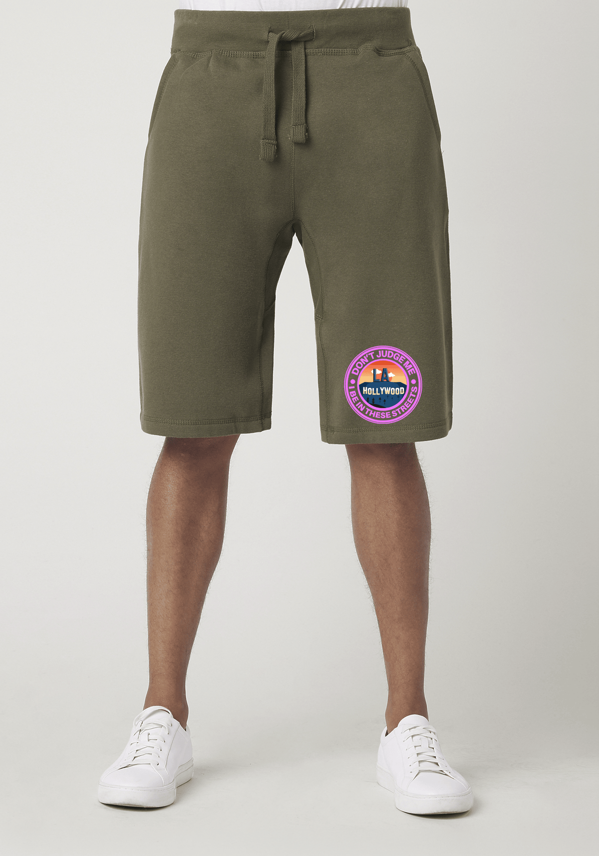 DJMC-UPLOADER:Pink:Shorts-Military-Green-STREETS-LA-Pink.png