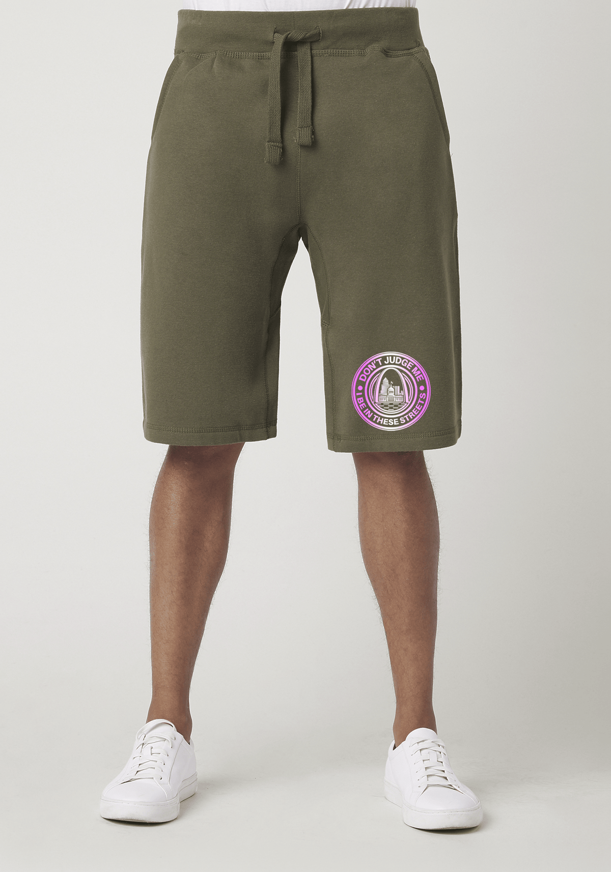 DJMC-UPLOADER:Pink-Gradient:Shorts-Military-Green-STREETS-STL-PinkGradient.png