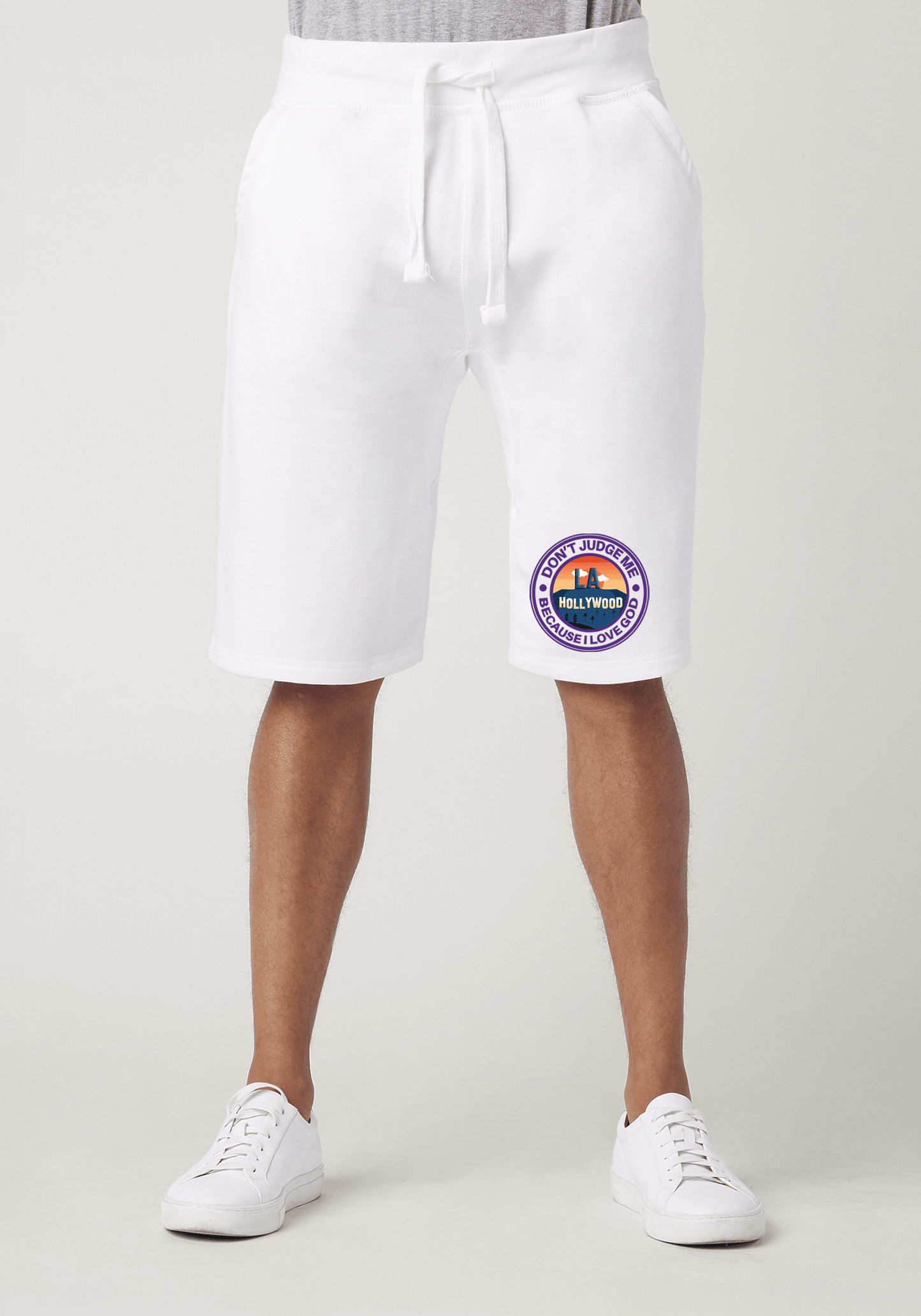 DJMC-UPLOADER:Dark-Purple:Shorts-White-GOD-LA-D-Purple.png