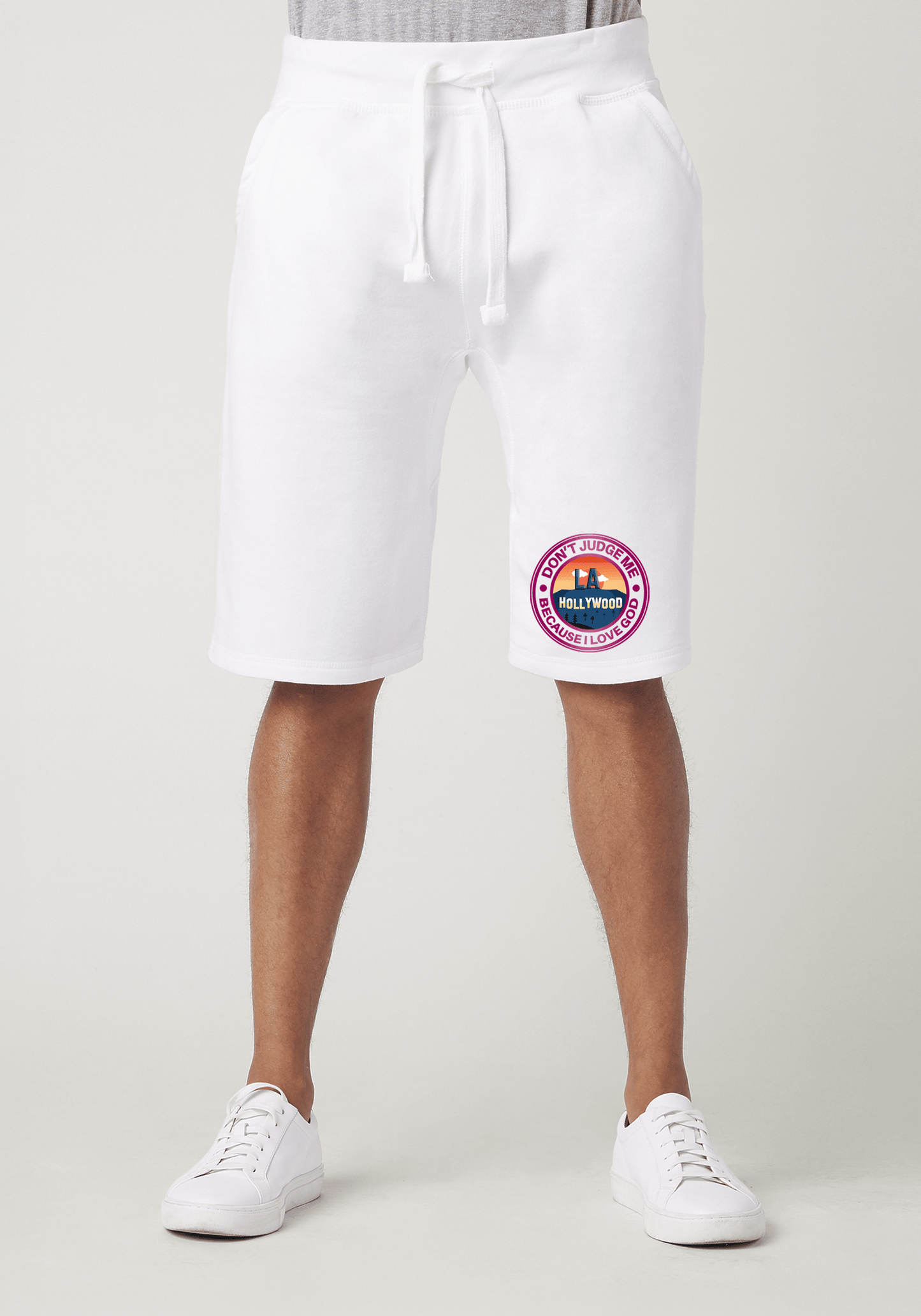 DJMC-UPLOADER:Magenta:Shorts-White-GOD-LA-Magenta.png
