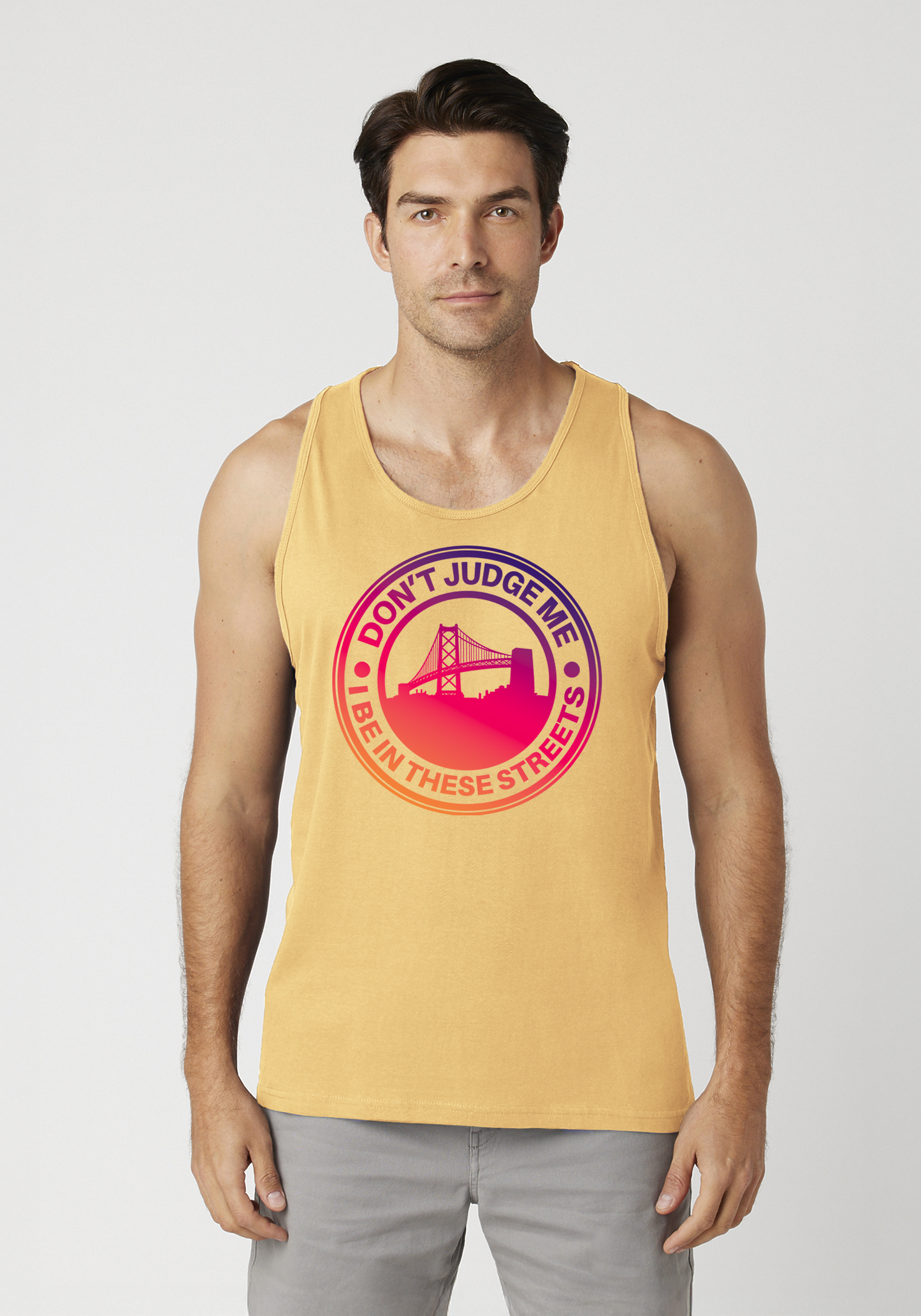 Yellow Men's Tank Top - The Town