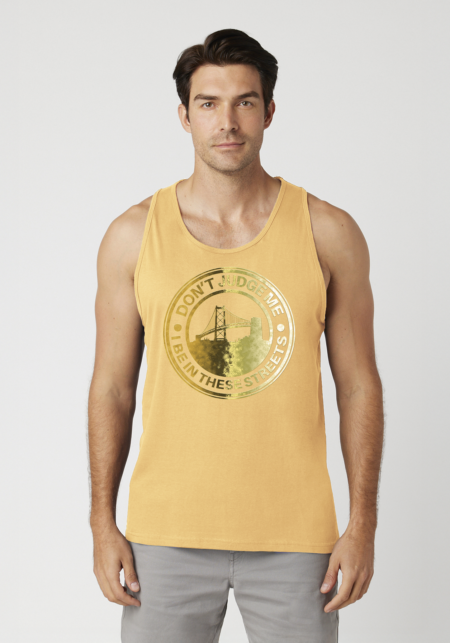 Yellow Men's Tank Top - The Town