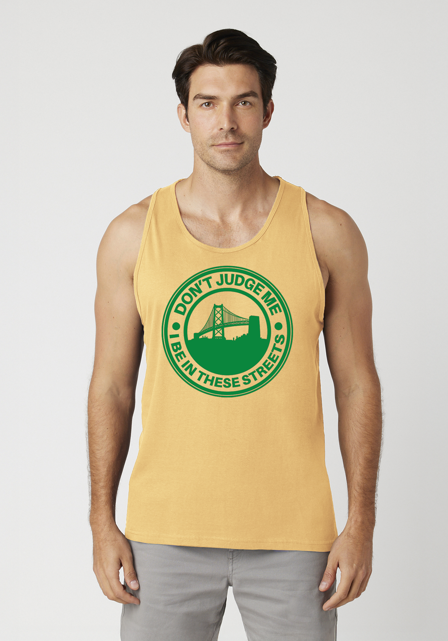 Yellow Men's Tank Top - The Town