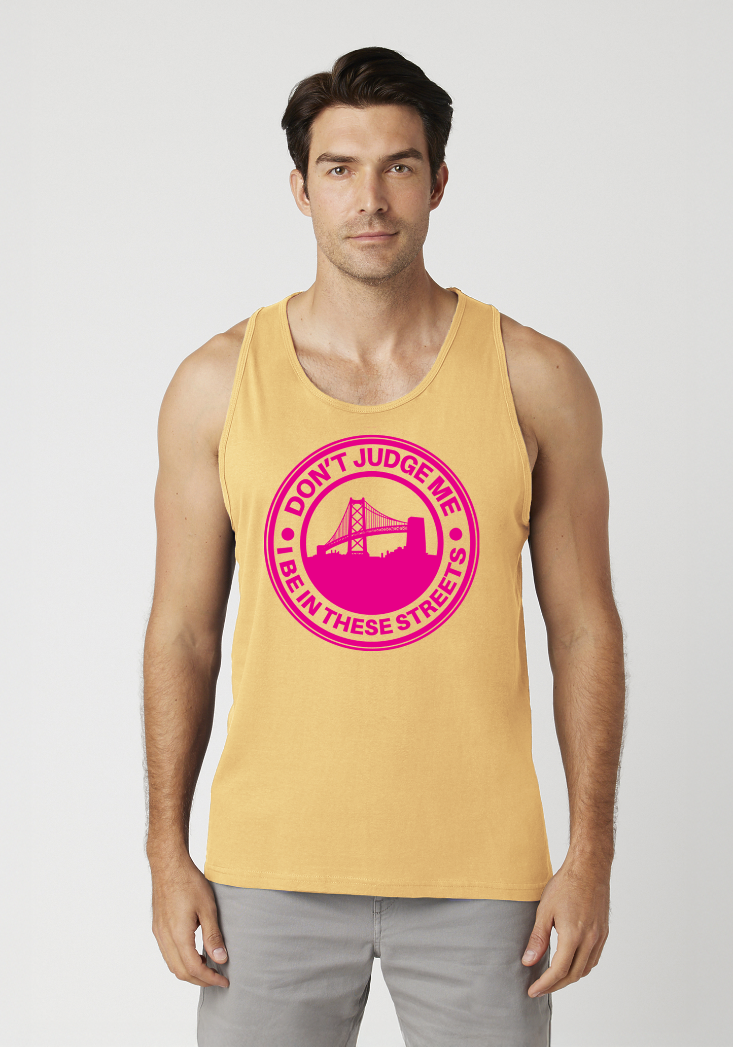 Yellow Men's Tank Top - The Town