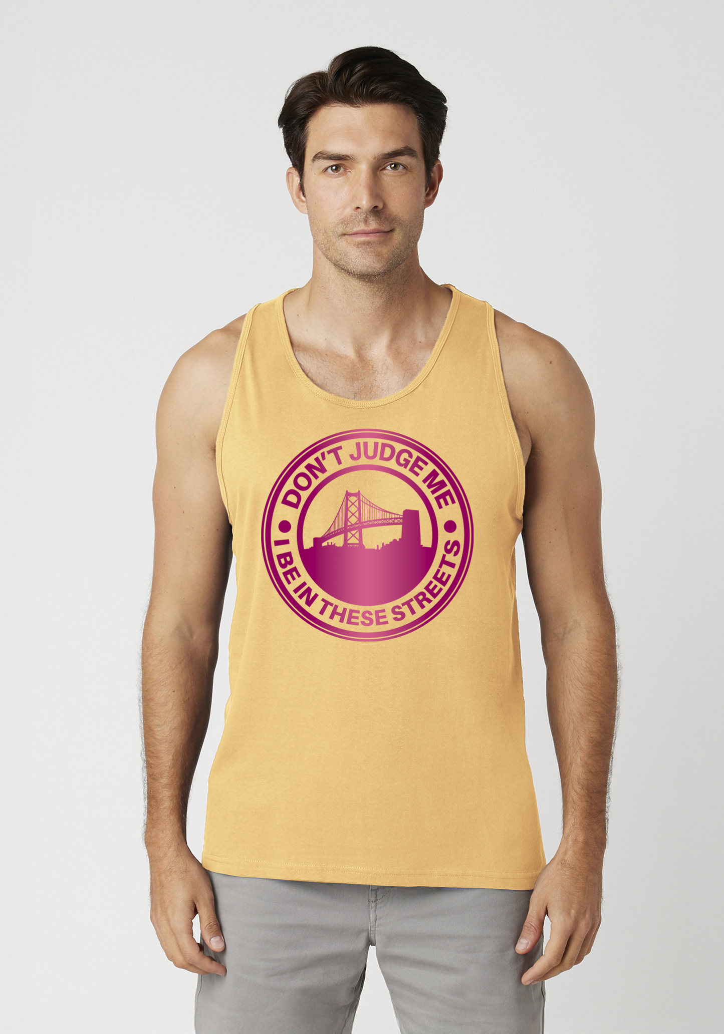 Yellow Men's Tank Top - The Town