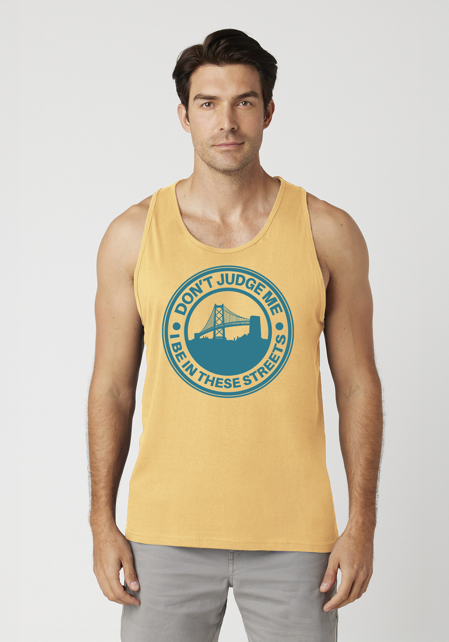 Yellow Men's Tank Top - The Town