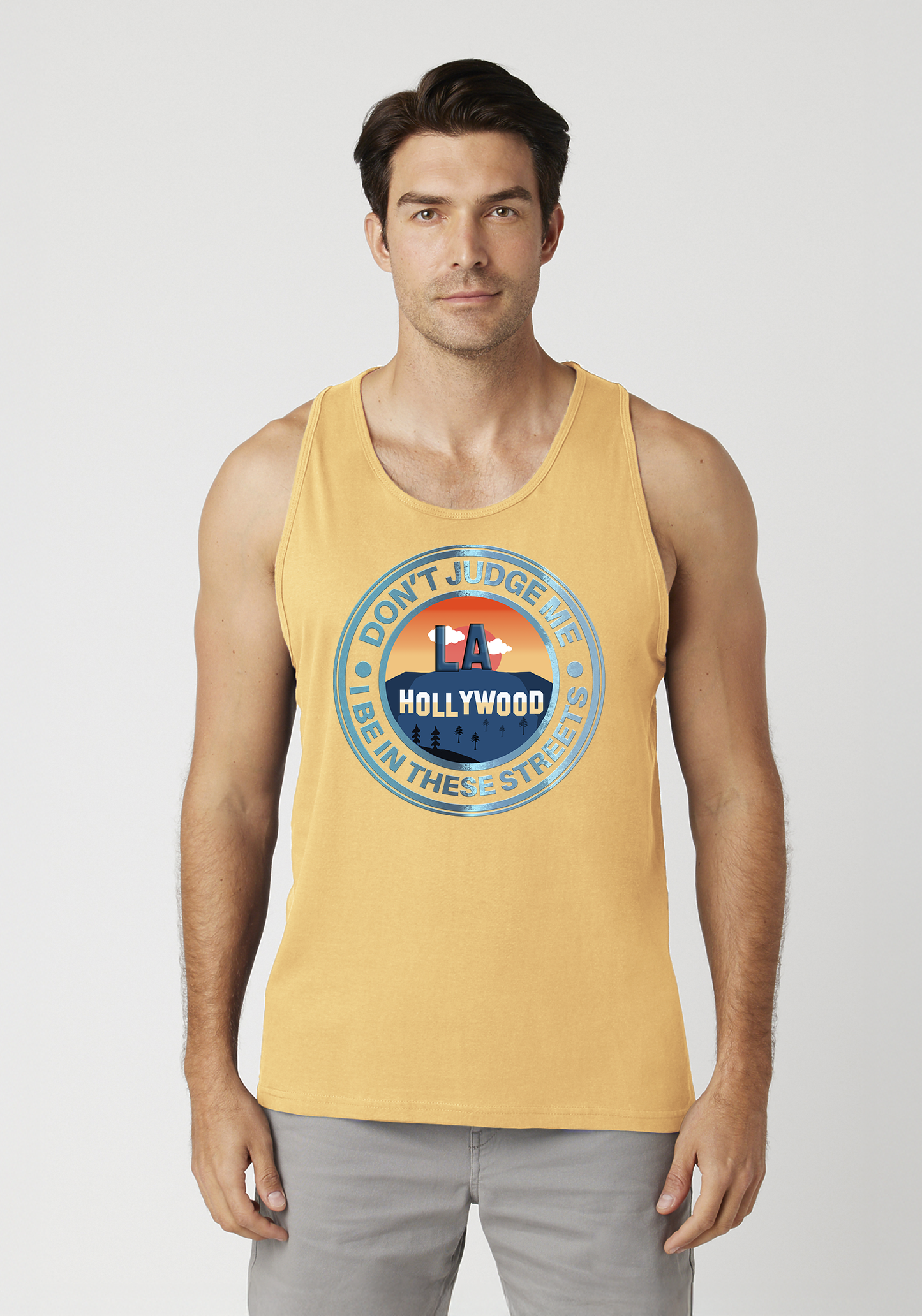 Yellow Men's Tank Top - Hollywood