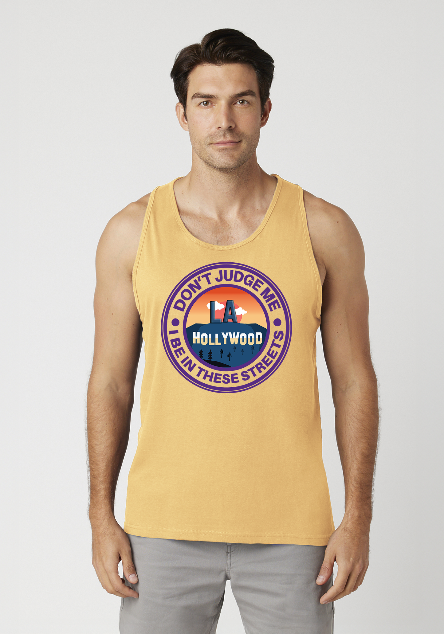 Yellow Men's Tank Top - Hollywood