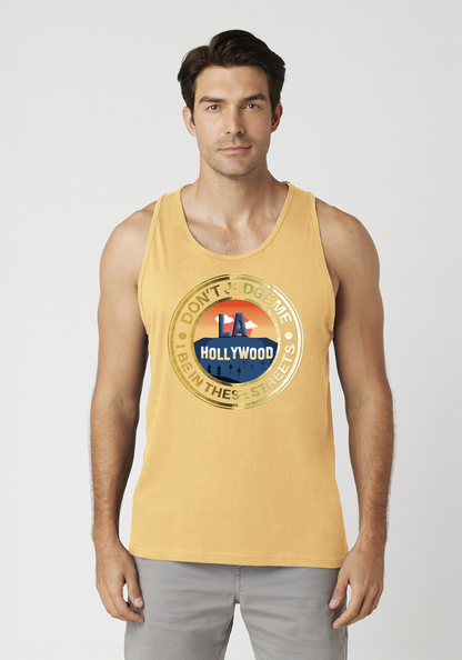 Yellow Men's Tank Top - Hollywood