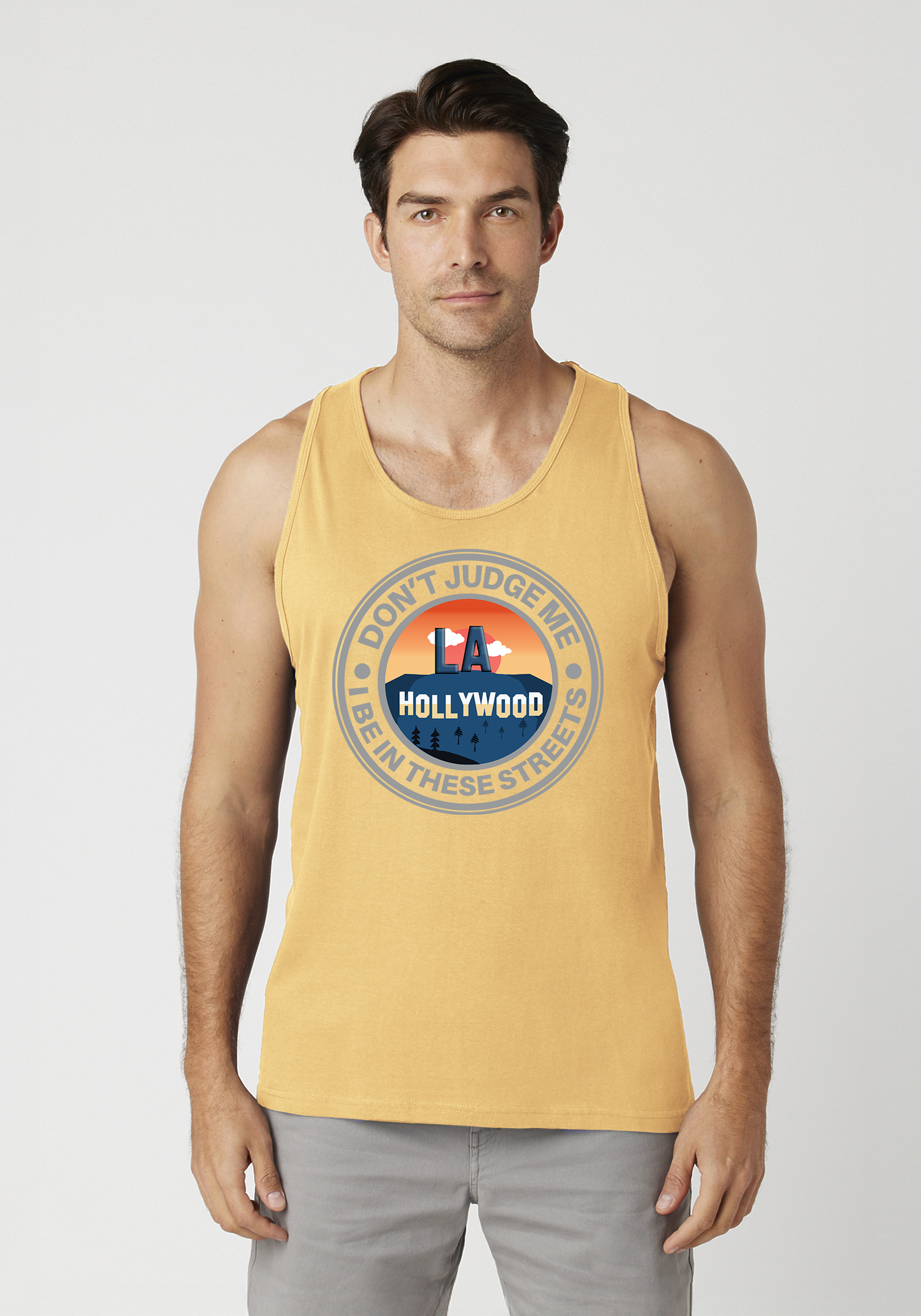 Yellow Men's Tank Top - Hollywood