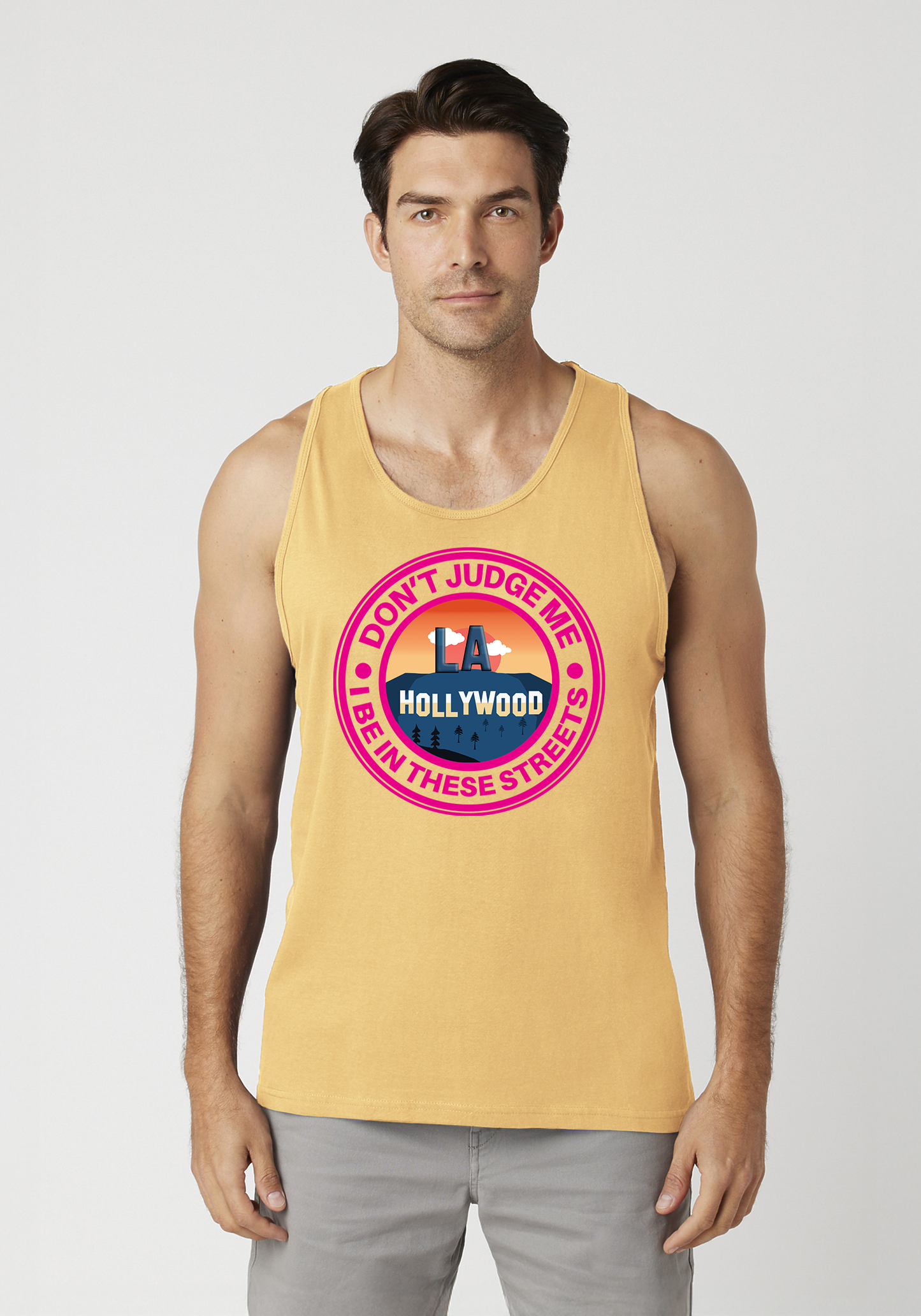 Yellow Men's Tank Top - Hollywood