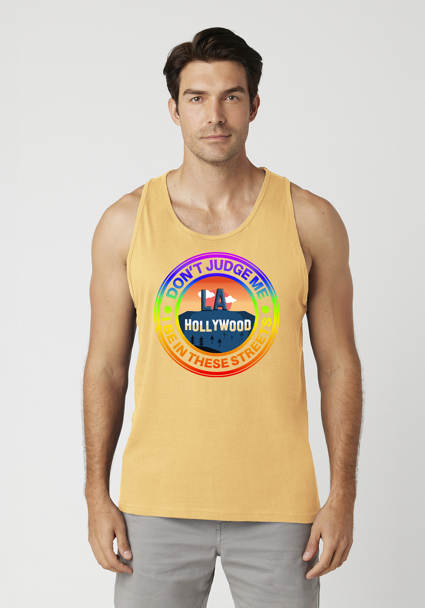 Yellow Men's Tank Top - Hollywood