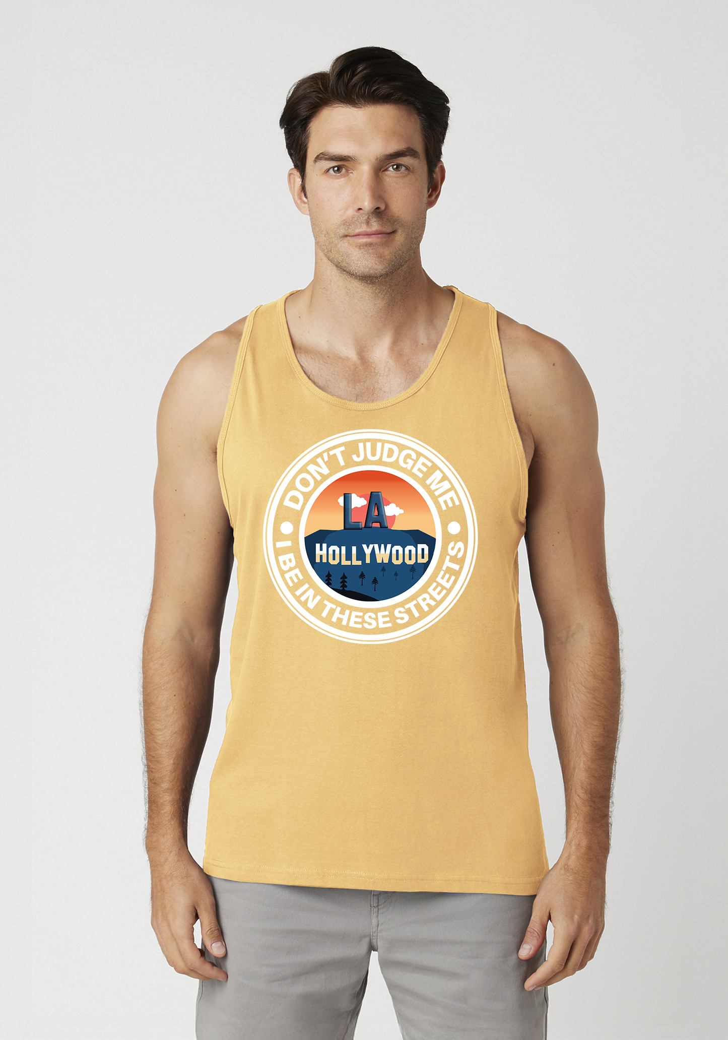 Yellow Men's Tank Top - Hollywood