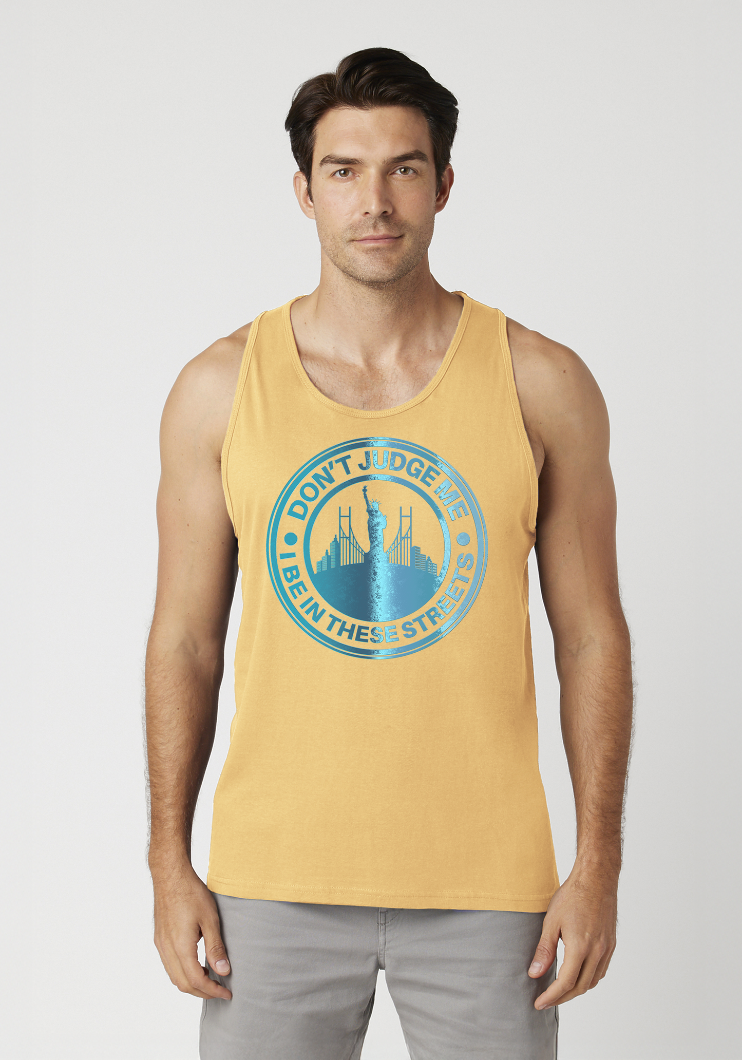 Yellow Men's Tank Top - The City
