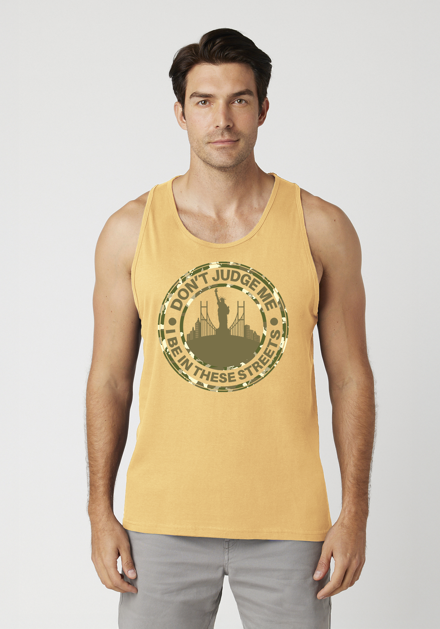 Yellow Men's Tank Top - The City