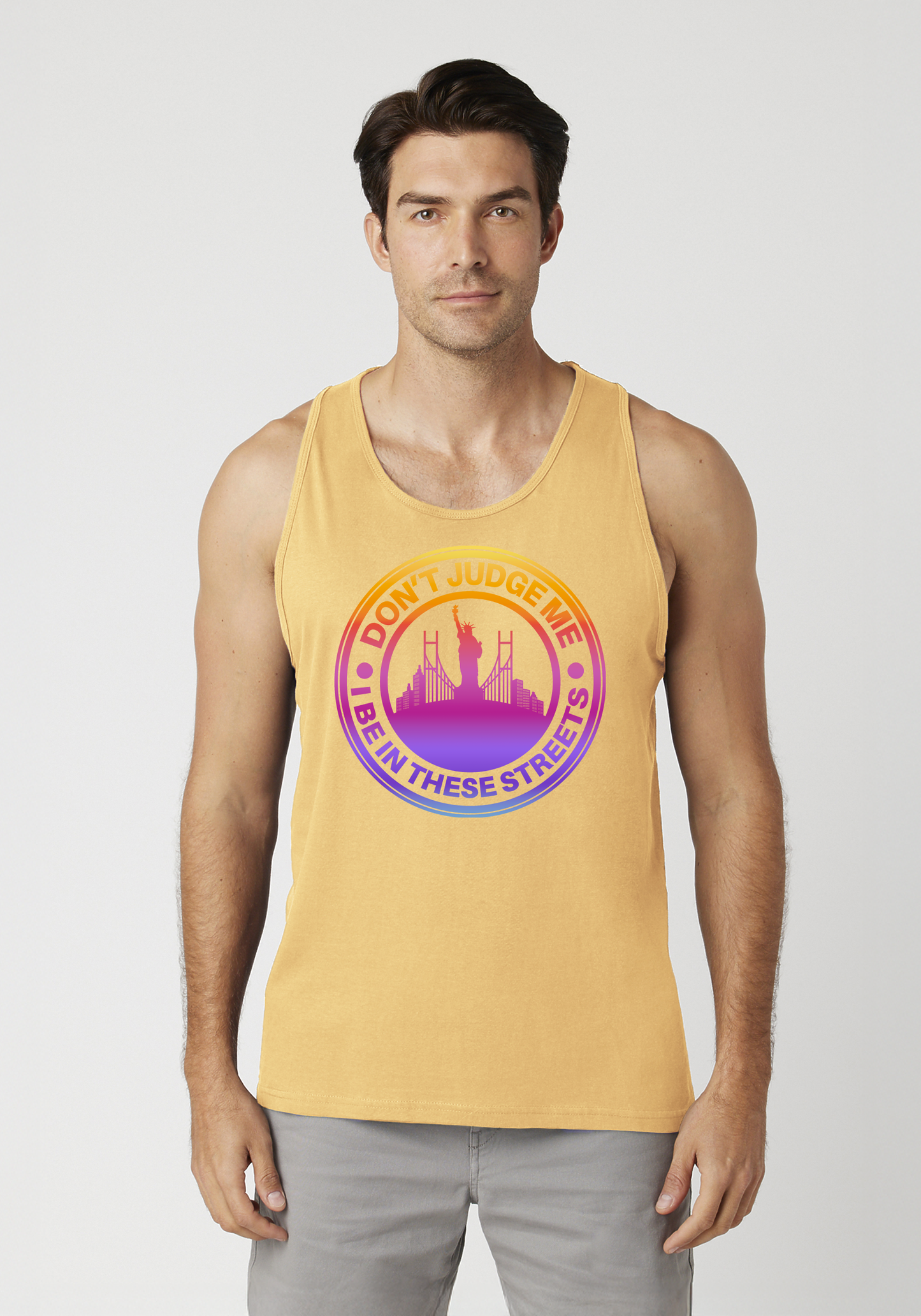 Yellow Men's Tank Top - The City