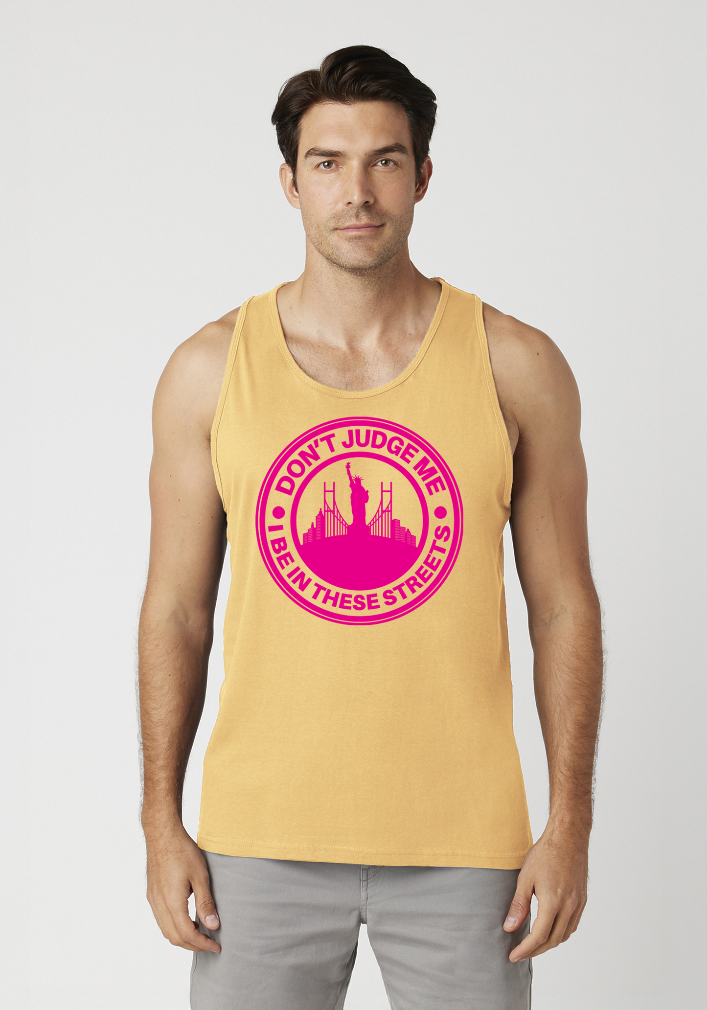 Yellow Men's Tank Top - The City