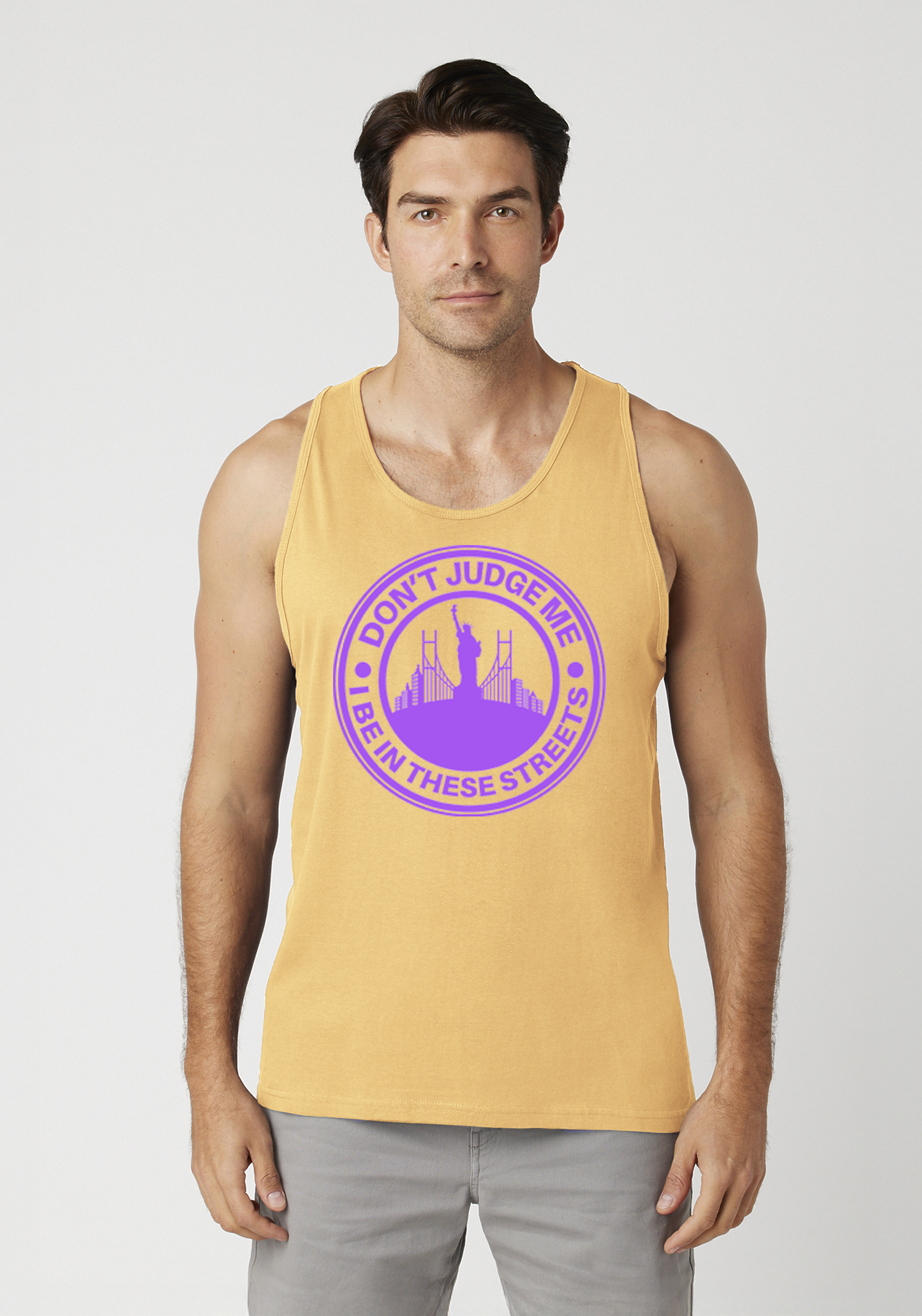 Yellow Men's Tank Top - The City
