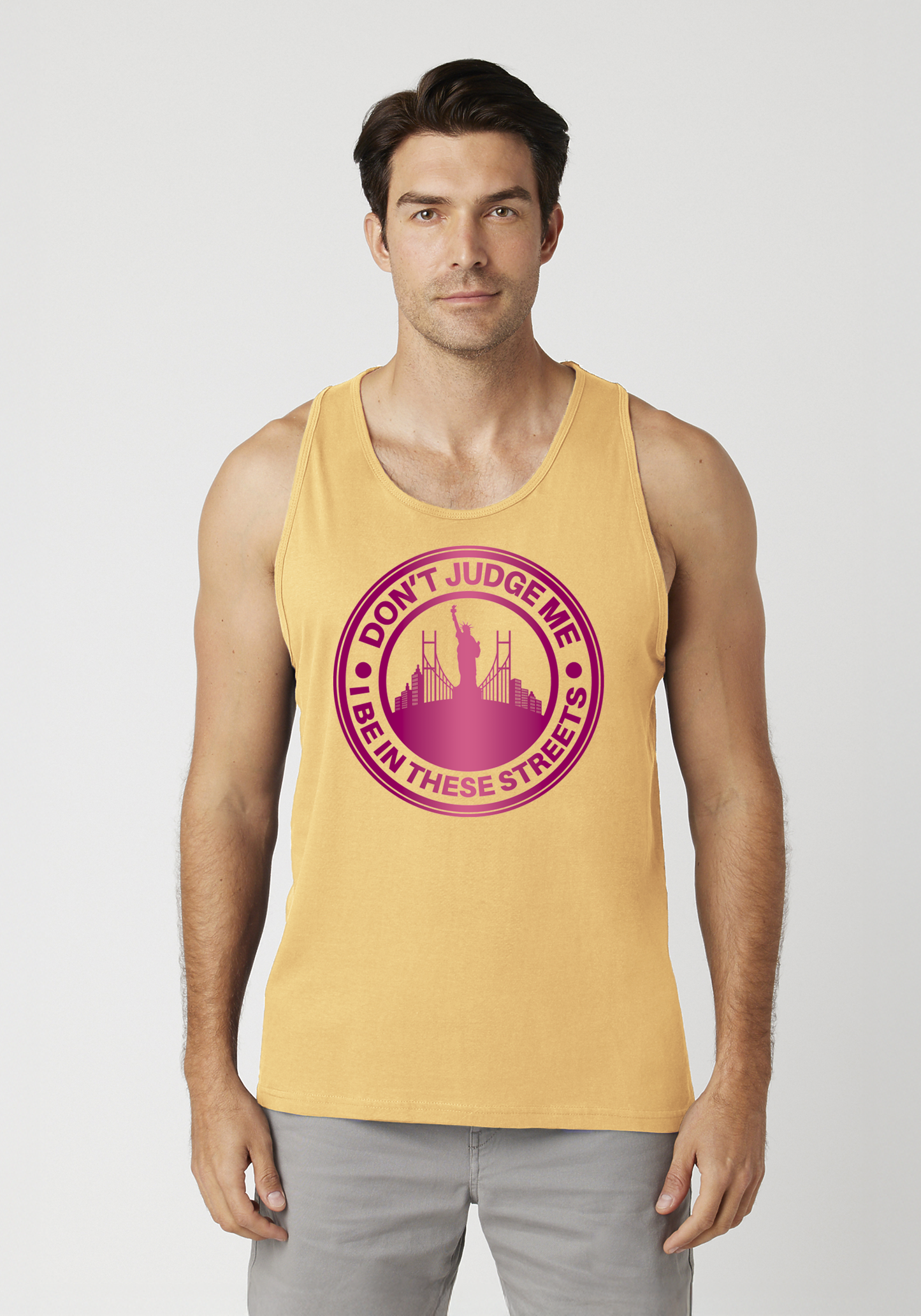 Yellow Men's Tank Top - The City