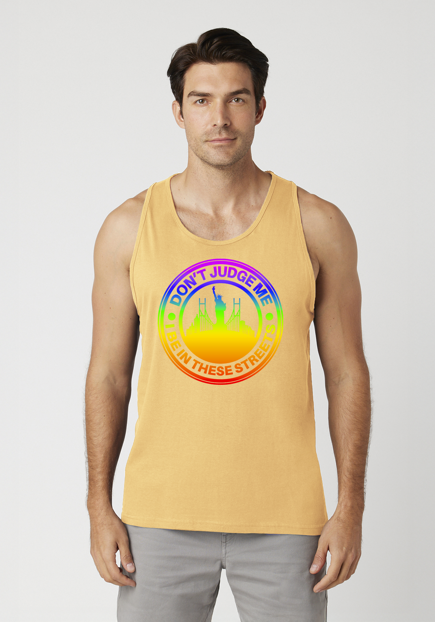 Yellow Men's Tank Top - The City