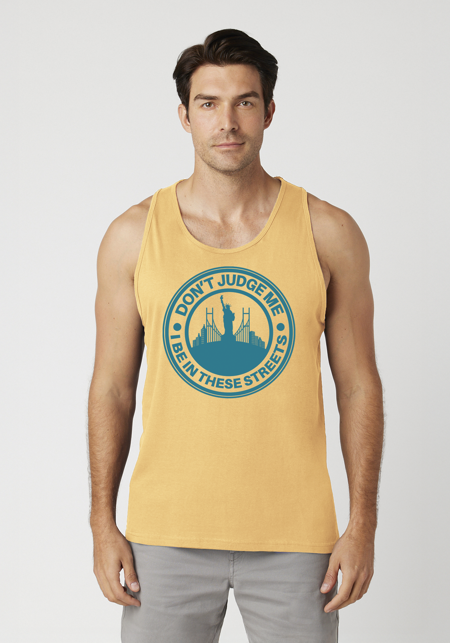 Yellow Men's Tank Top - The City