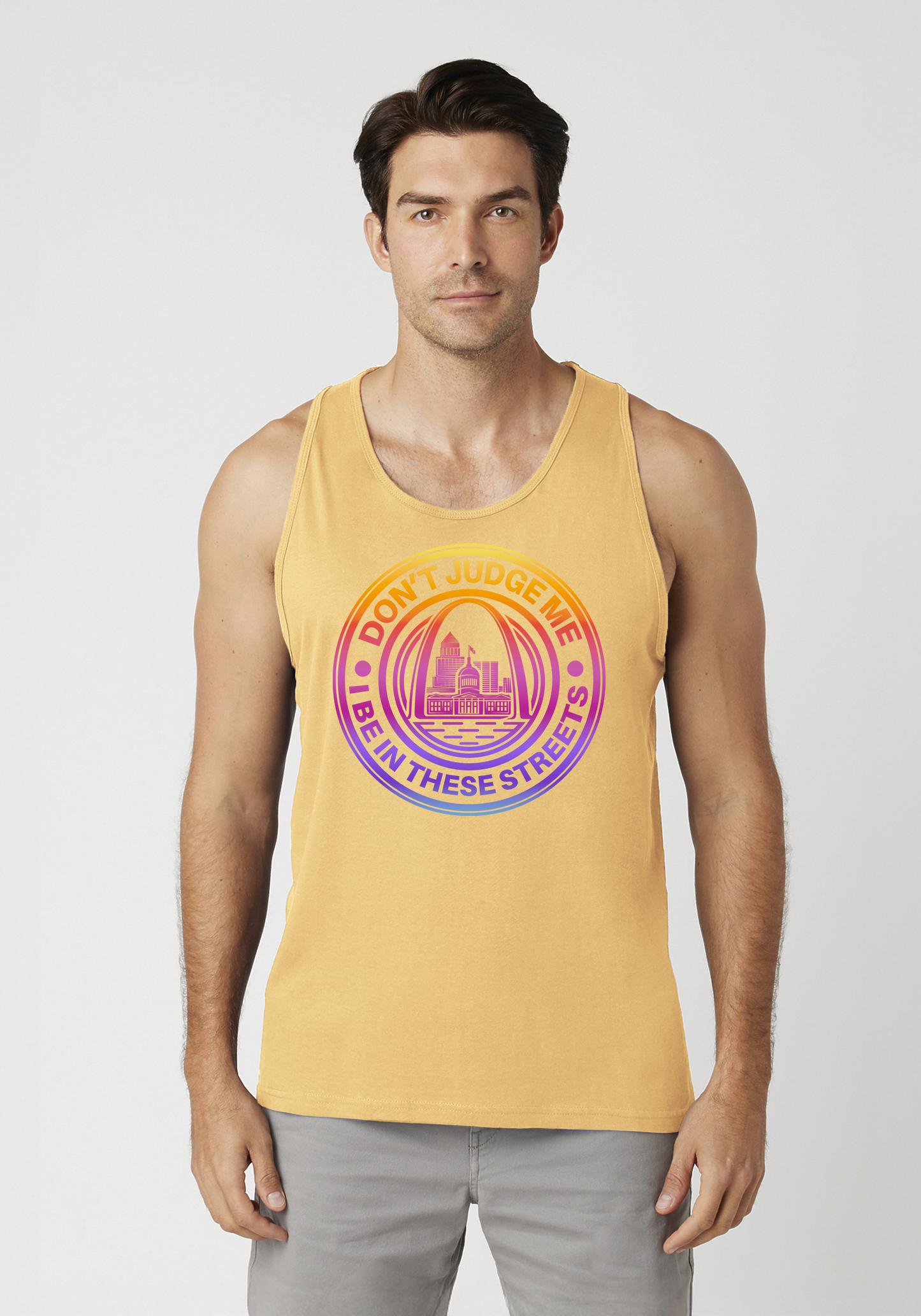 Yellow Men's Tank Top - The Lou