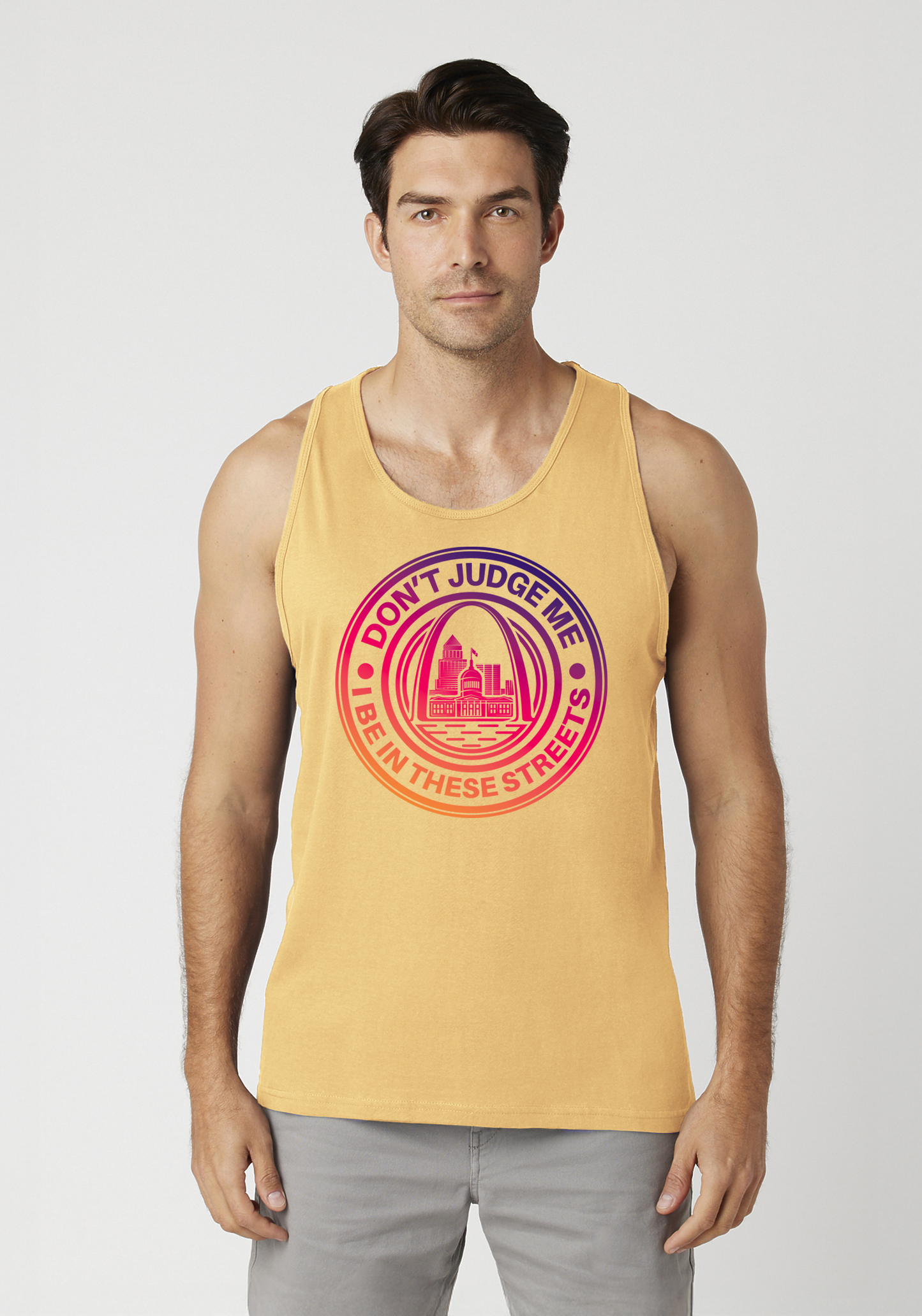 Yellow Men's Tank Top - The Lou