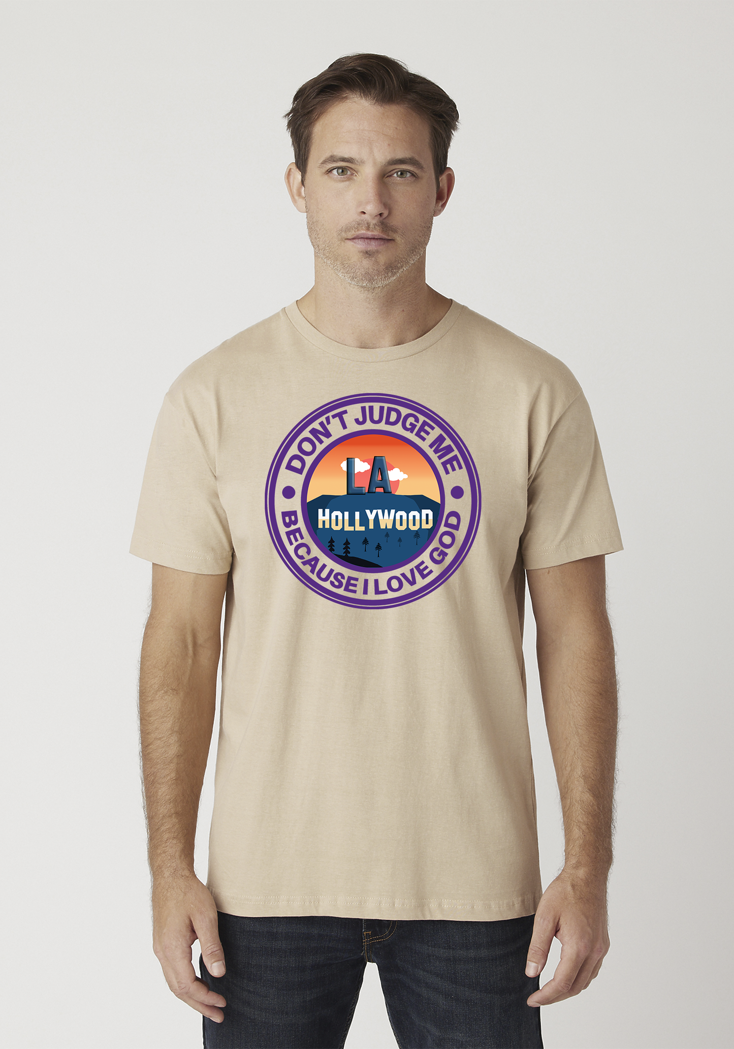 Tan Unisex Faith T-Shirt - Hollywood