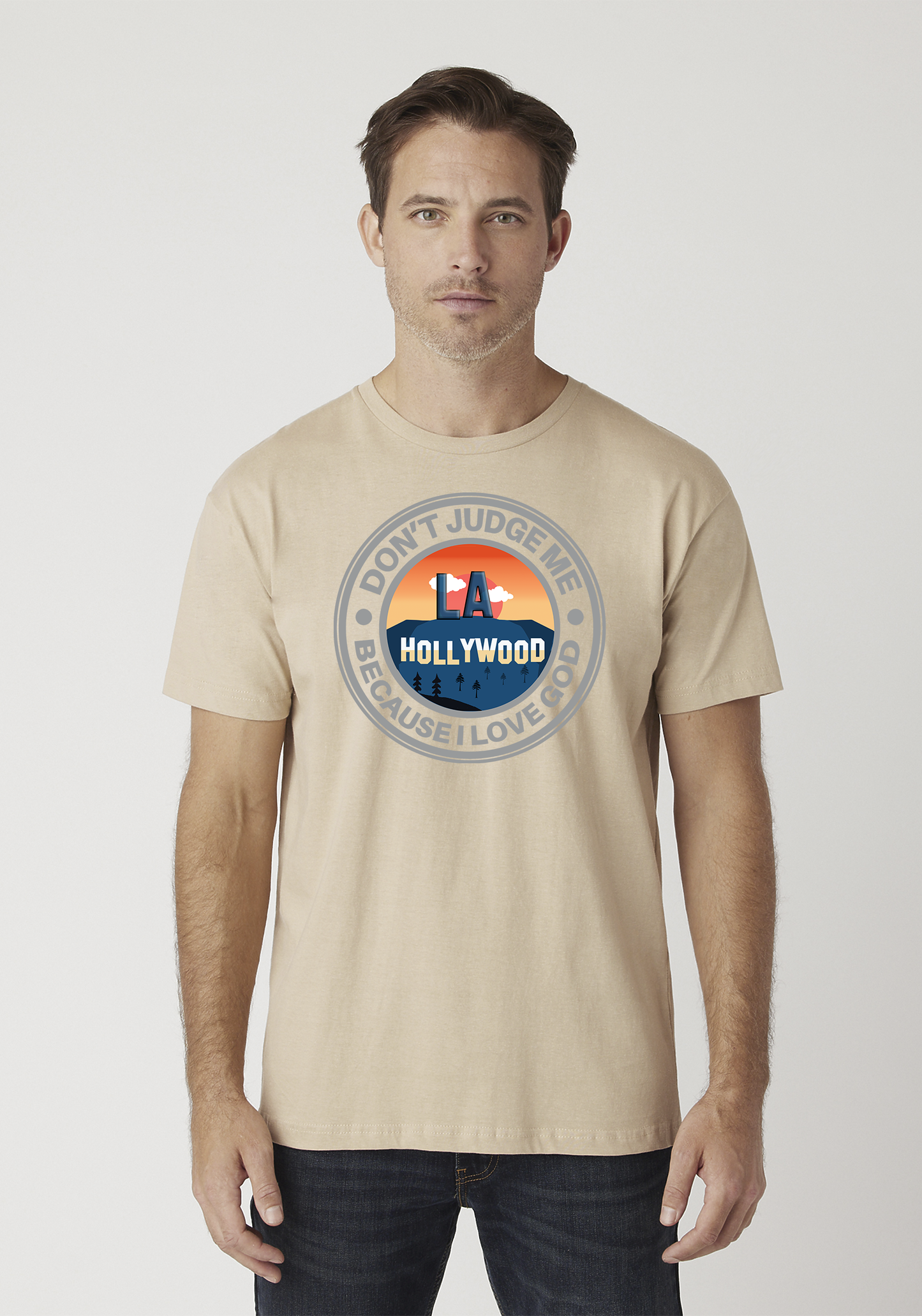 Tan Unisex Faith T-Shirt - Hollywood