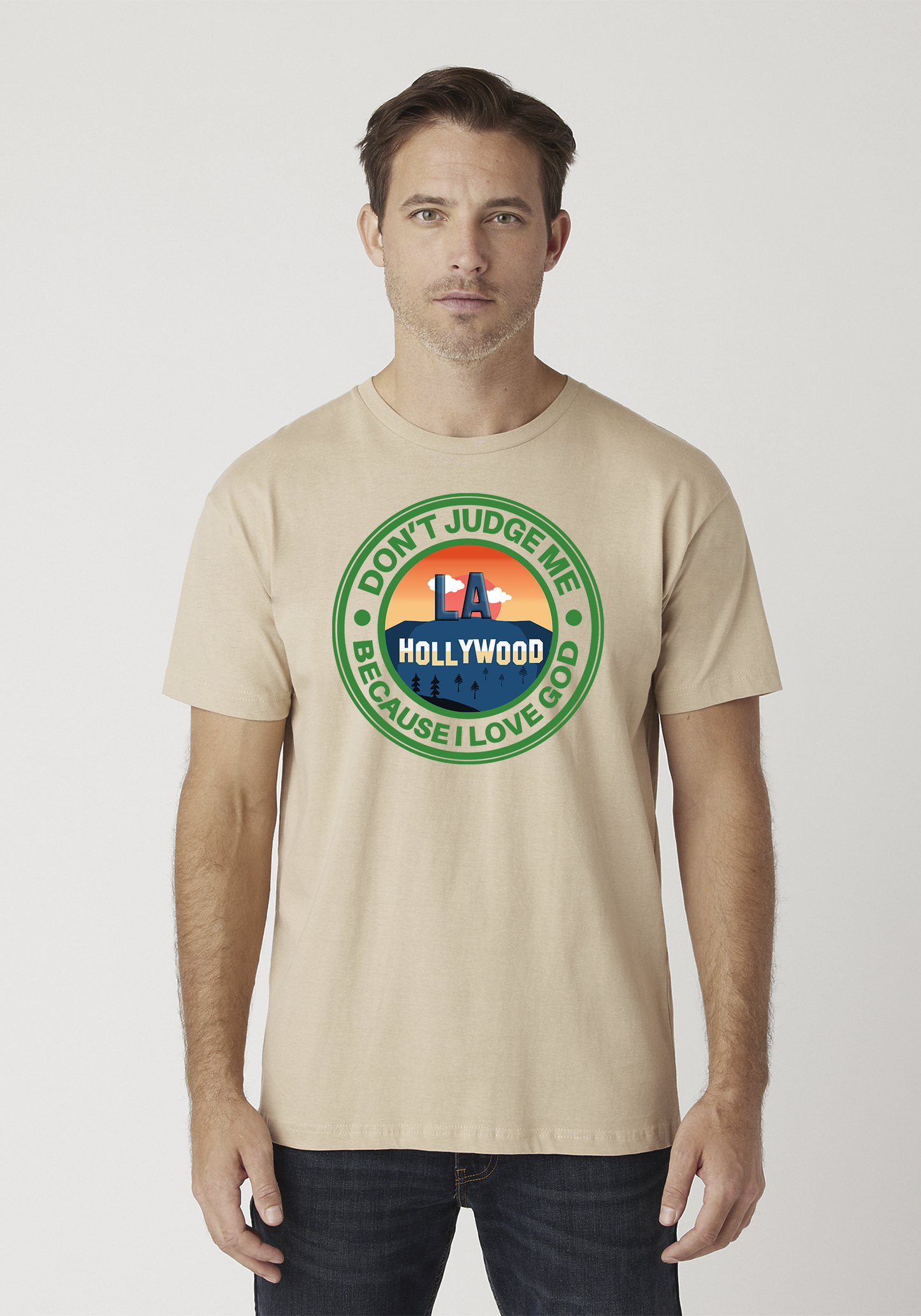 Tan Unisex Faith T-Shirt - Hollywood