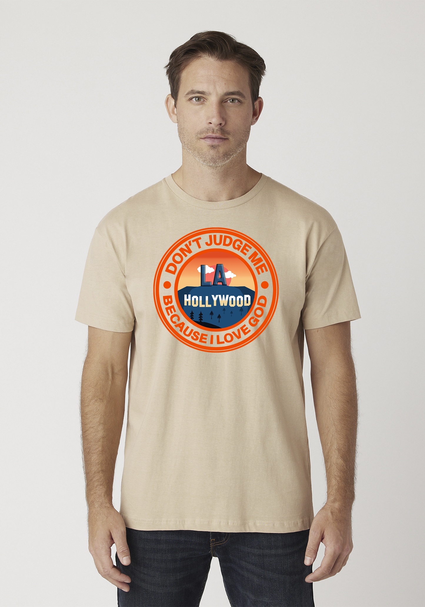 Tan Unisex Faith T-Shirt - Hollywood