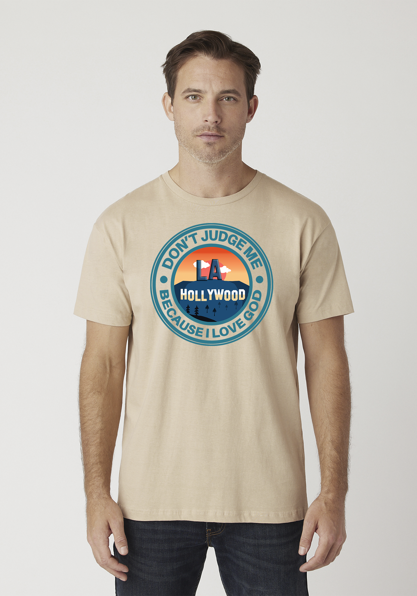 Tan Unisex Faith T-Shirt - Hollywood