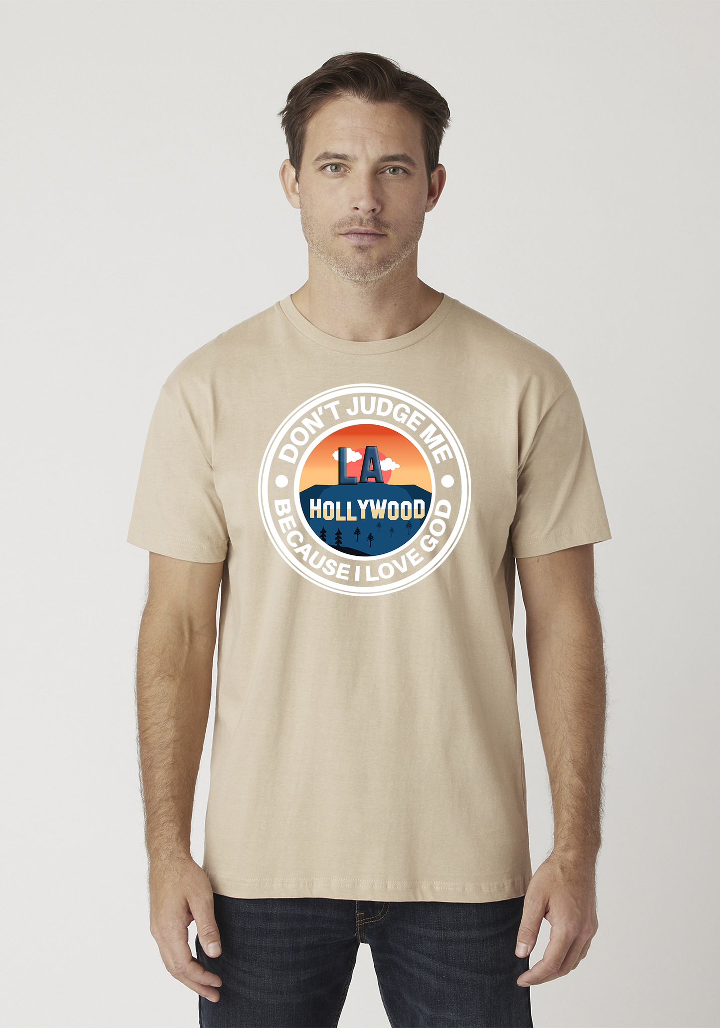 Tan Unisex Faith T-Shirt - Hollywood