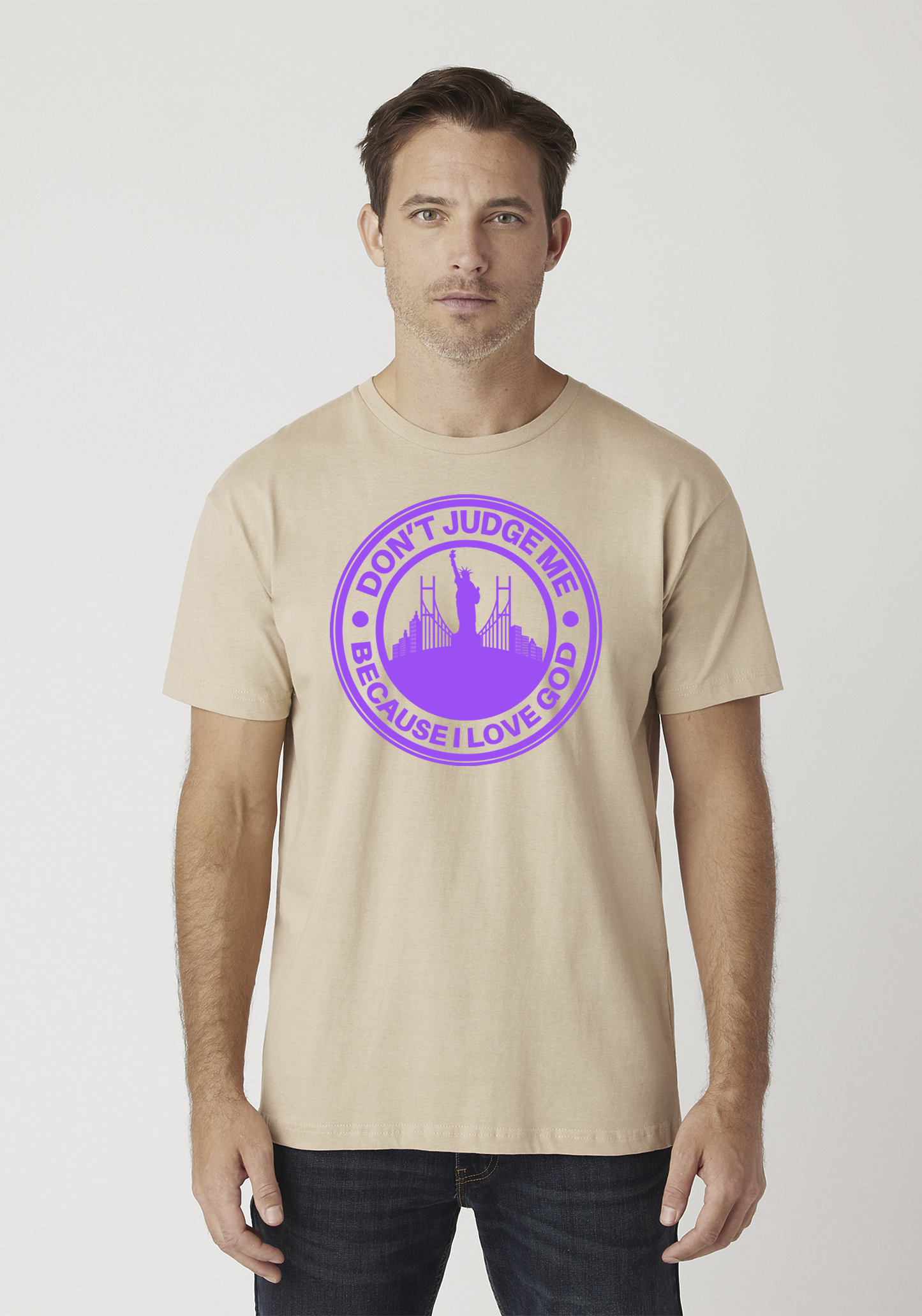 Tan Unisex Faith T-Shirt - The City