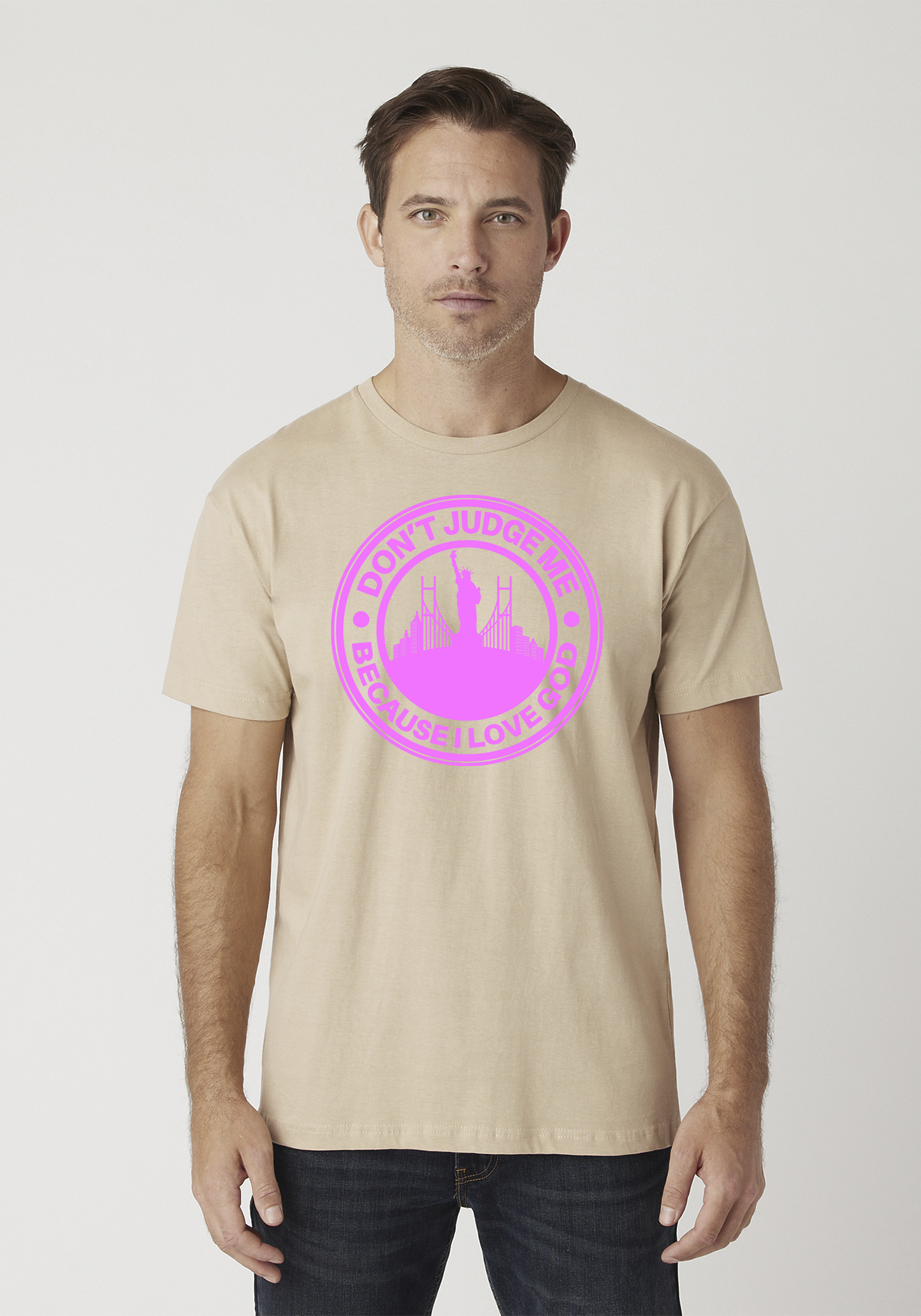 Tan Unisex Faith T-Shirt - The City