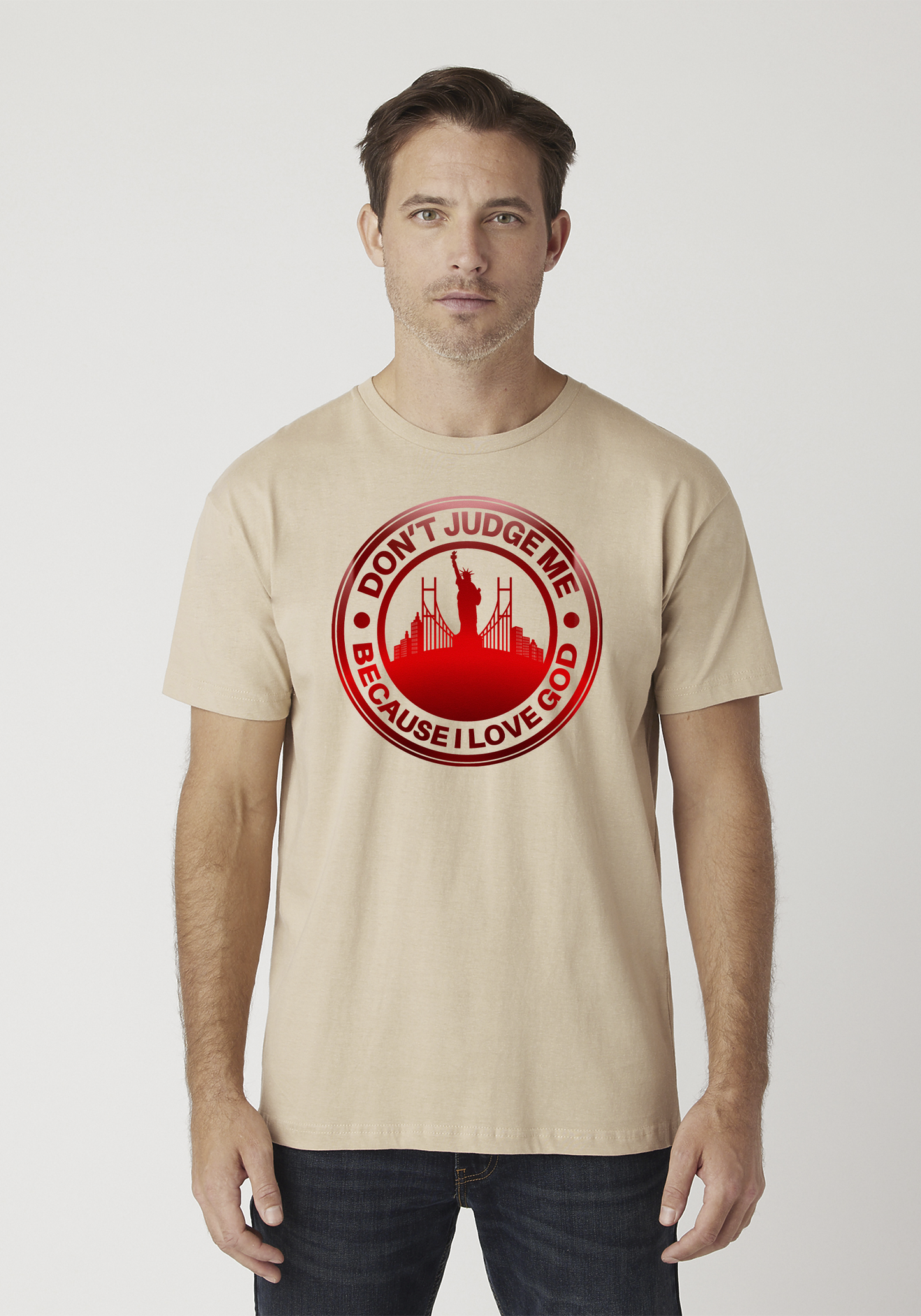 Tan Unisex Faith T-Shirt - The City