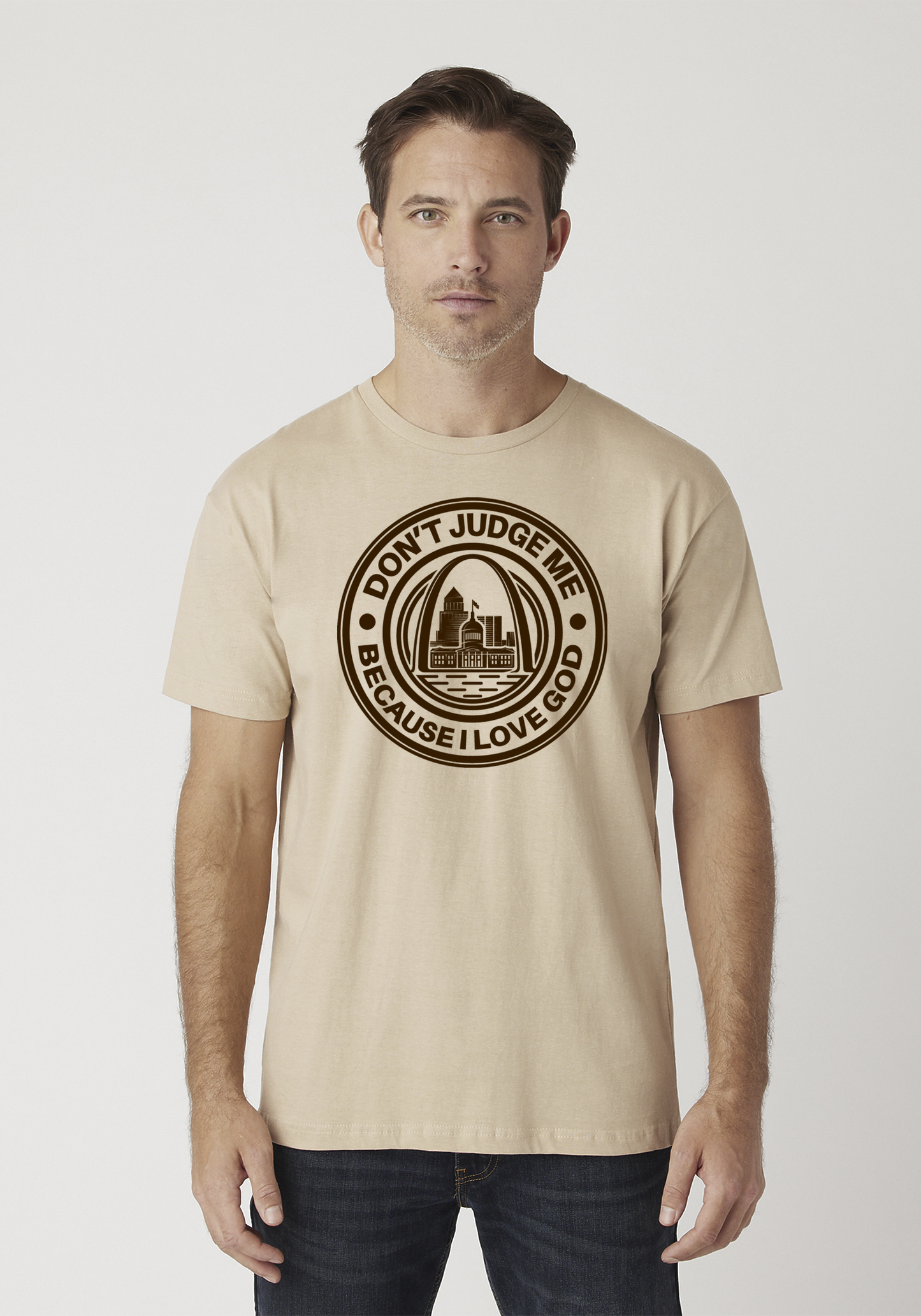 Tan Unisex Faith T-Shirt - The Lou