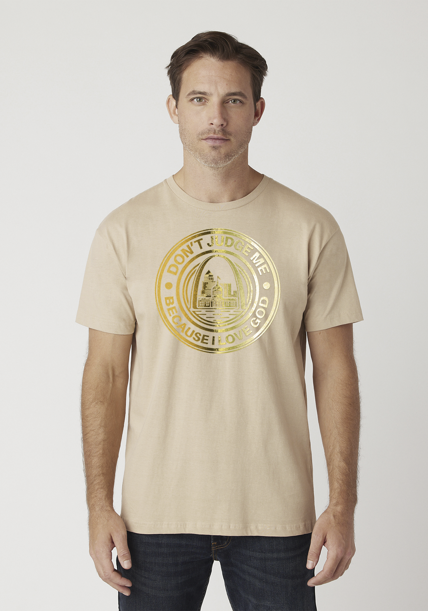 Tan Unisex Faith T-Shirt - The Lou