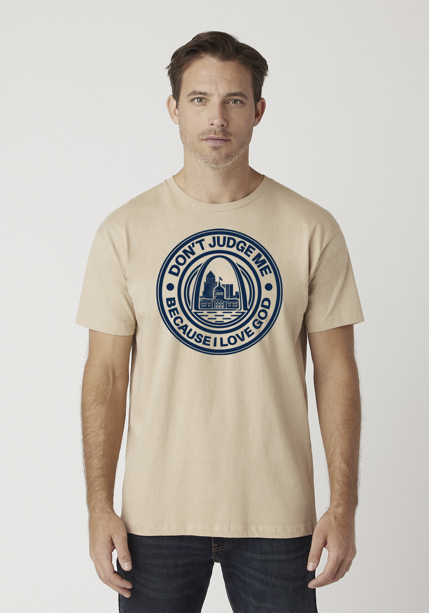 Tan Unisex Faith T-Shirt - The Lou