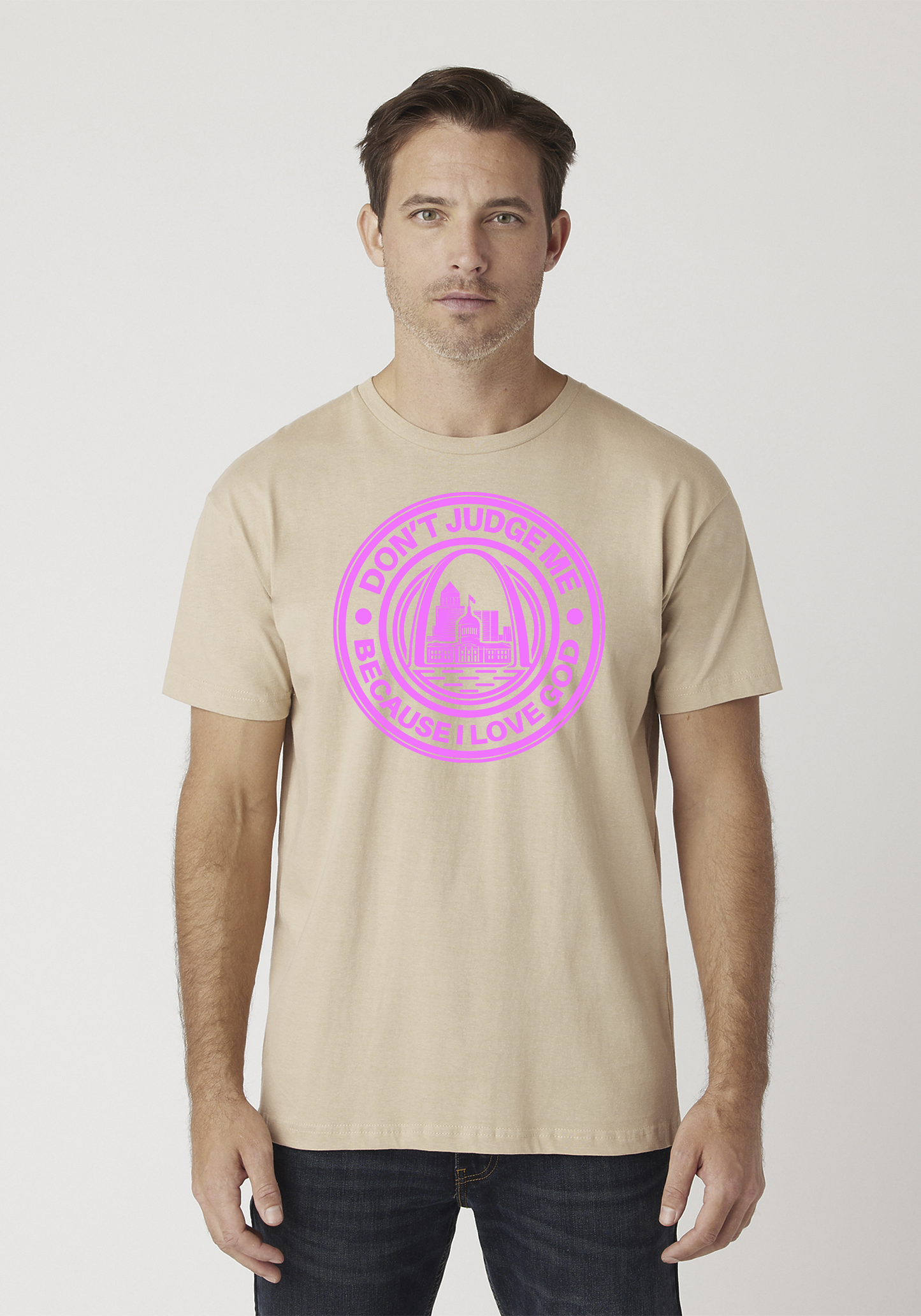 Tan Unisex Faith T-Shirt - The Lou