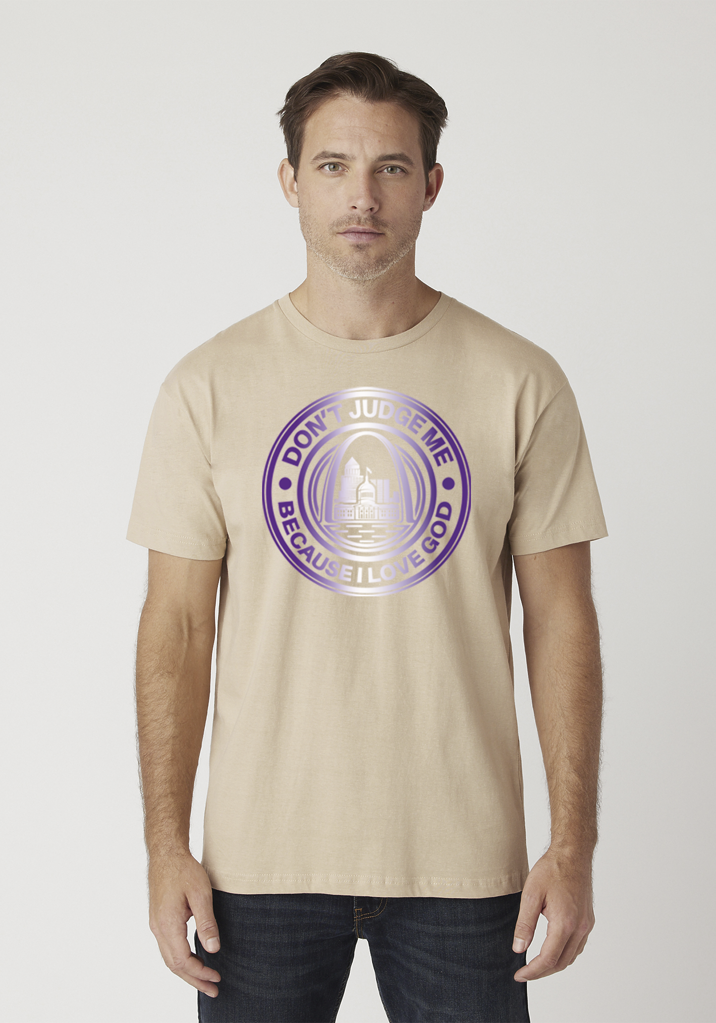 Tan Unisex Faith T-Shirt - The Lou
