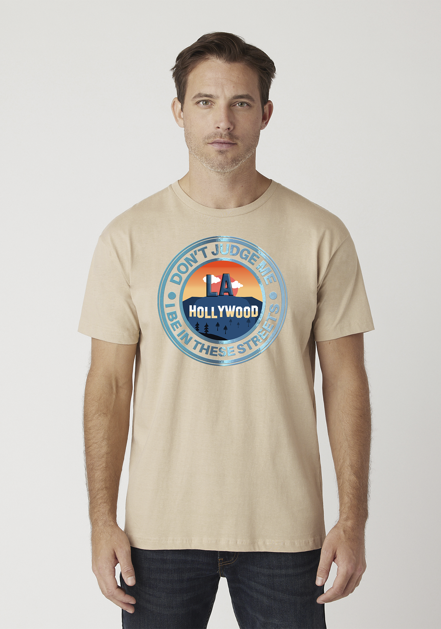 Tan Unisex T-Shirt - Hollywood