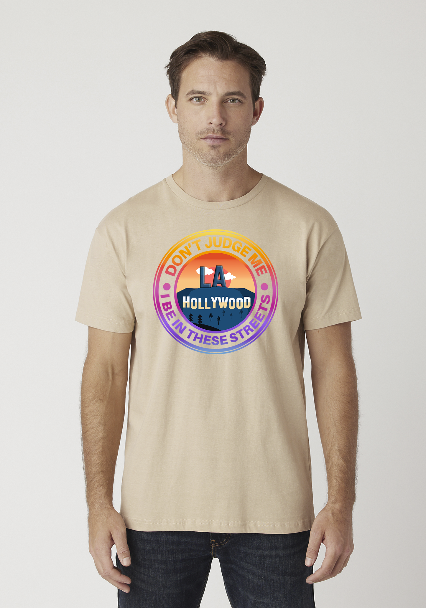 Tan Unisex T-Shirt - Hollywood